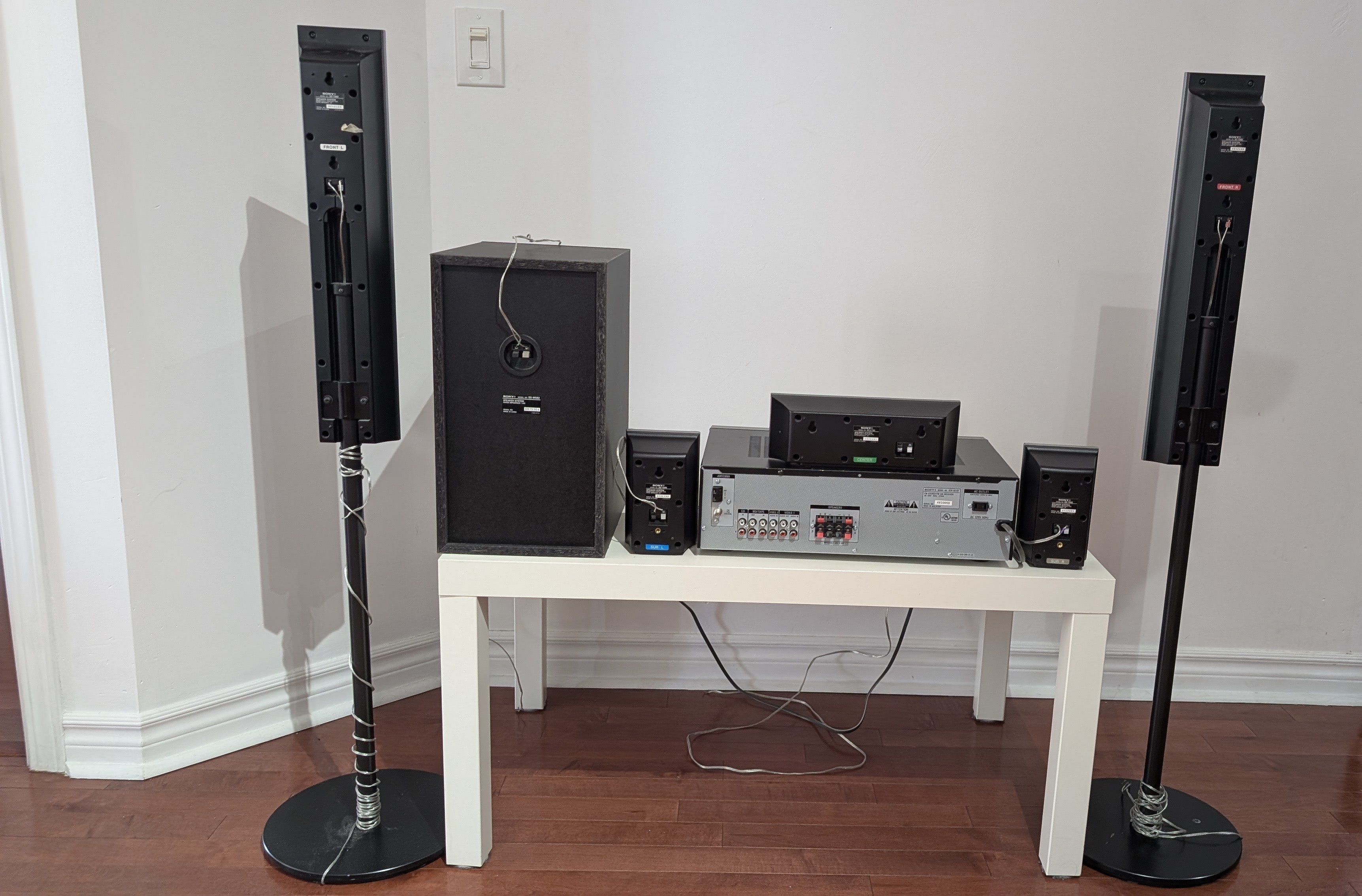 Sony STR-DE197 stereo receiver with 5 Sony speakers - photo 2