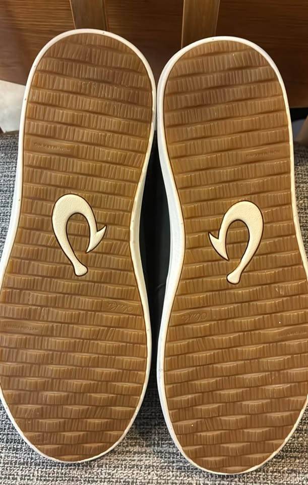 New Olukai Hawai‘iloa Manu leather Slip-On Shoes size ladies 9 - photo 4