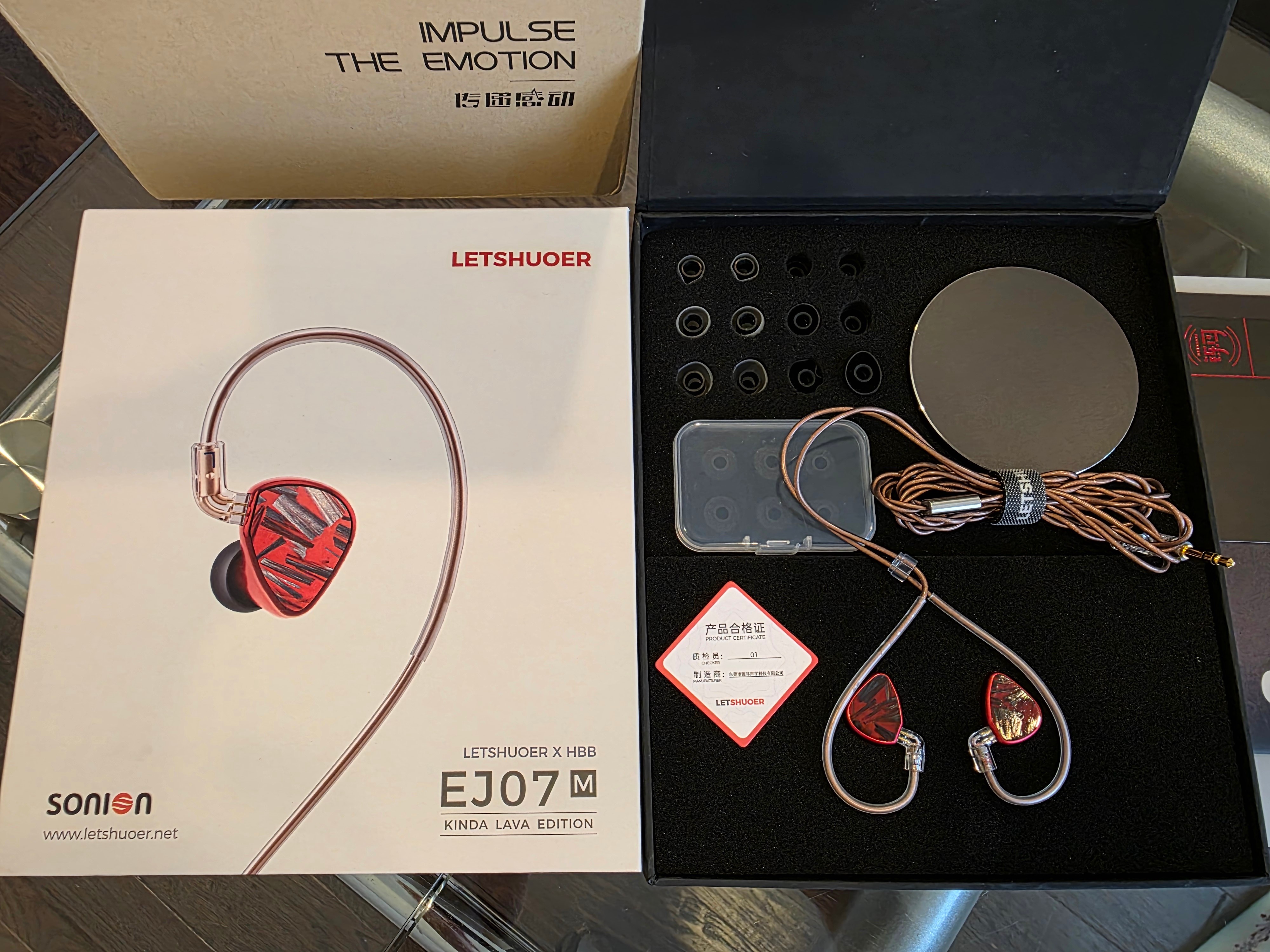 Shuoer EJ07M Kinda Lava IEMs – Perfect condition