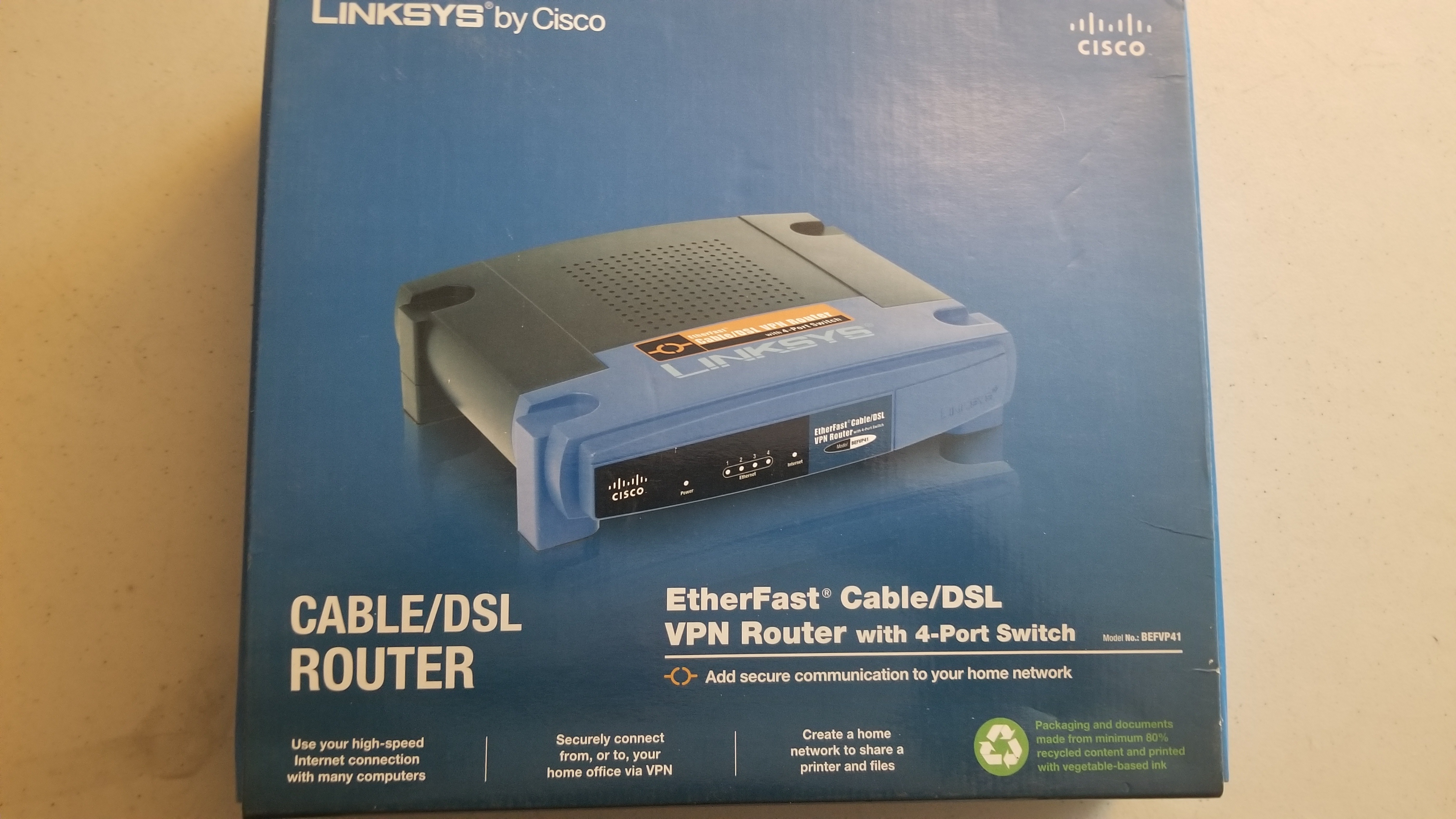 Linksys EtherFast Cable/DSL VPN Router BEFVPN41