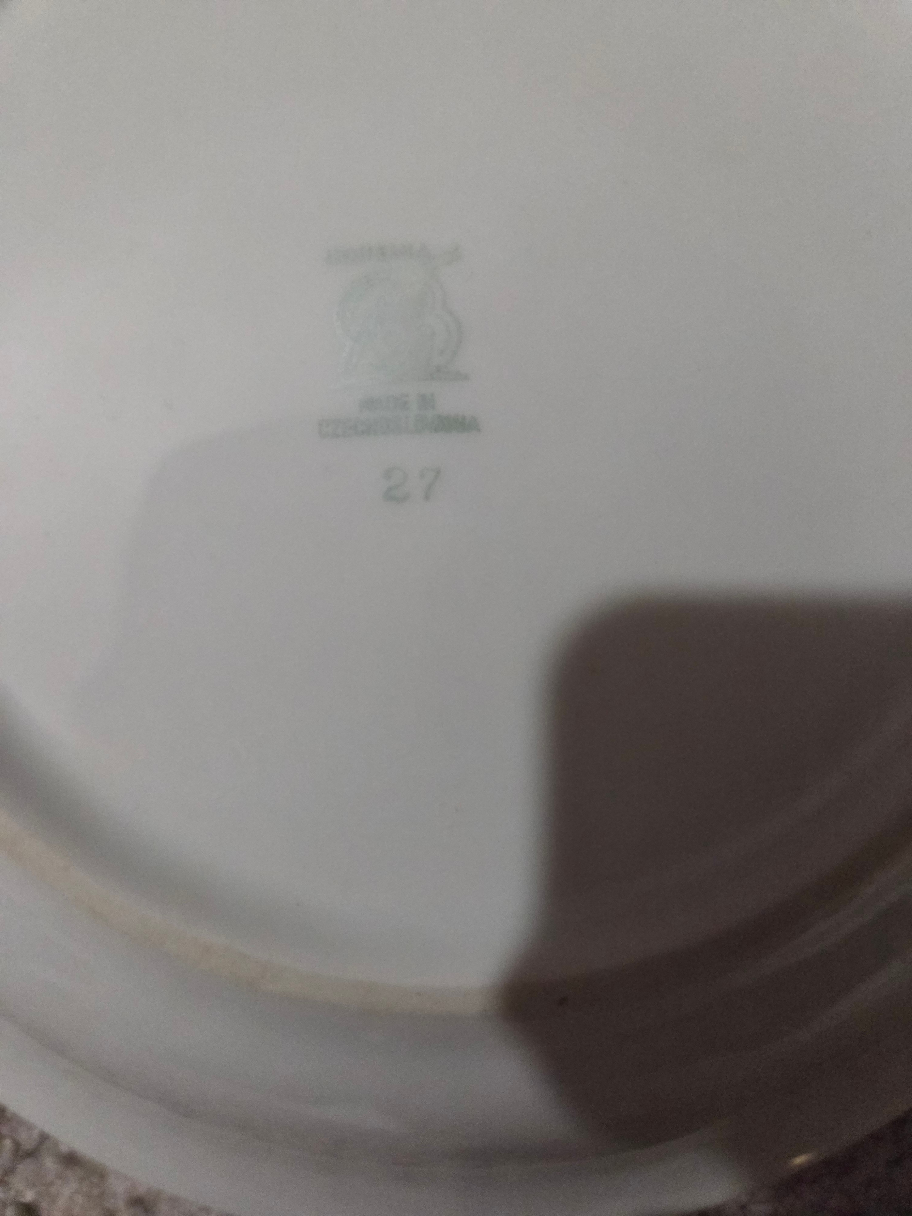 Vintage 7 Pc Bohemia Czechoslovakia Porcelain 8" Serving Bowls - photo 3