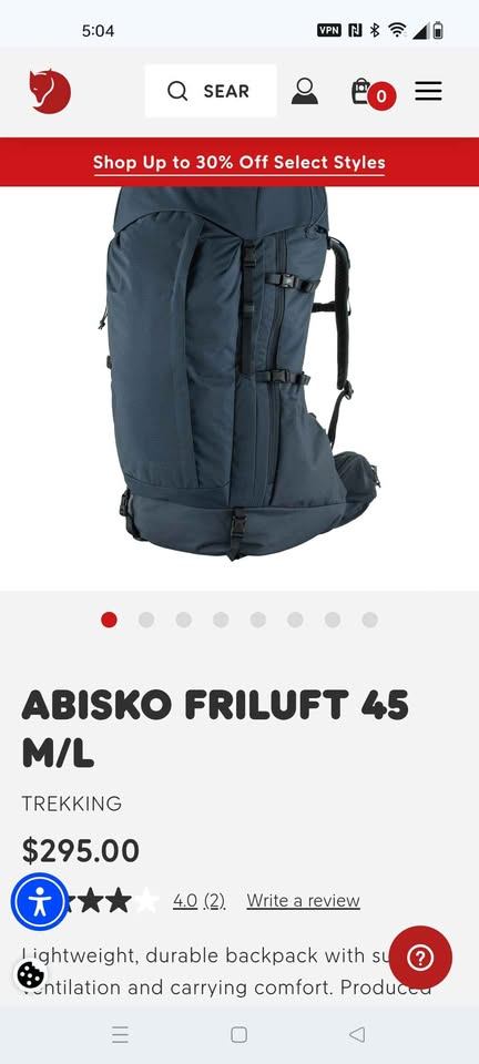 FJALLRAVEN Abisko Friluft 45L M/L - photo 2