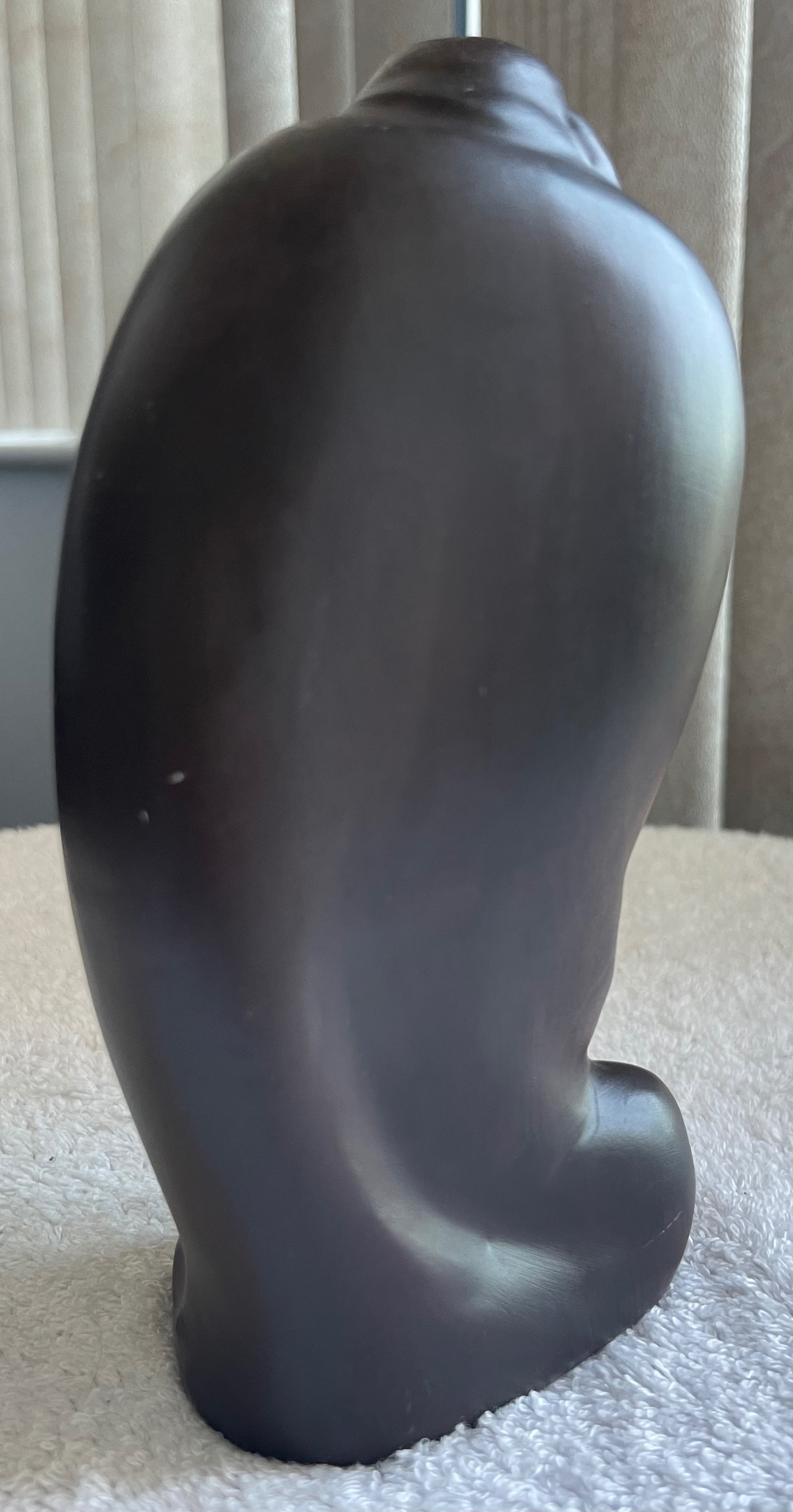 Vintage Hand-Carved Wooden Laughing Buddha (7") - photo 4