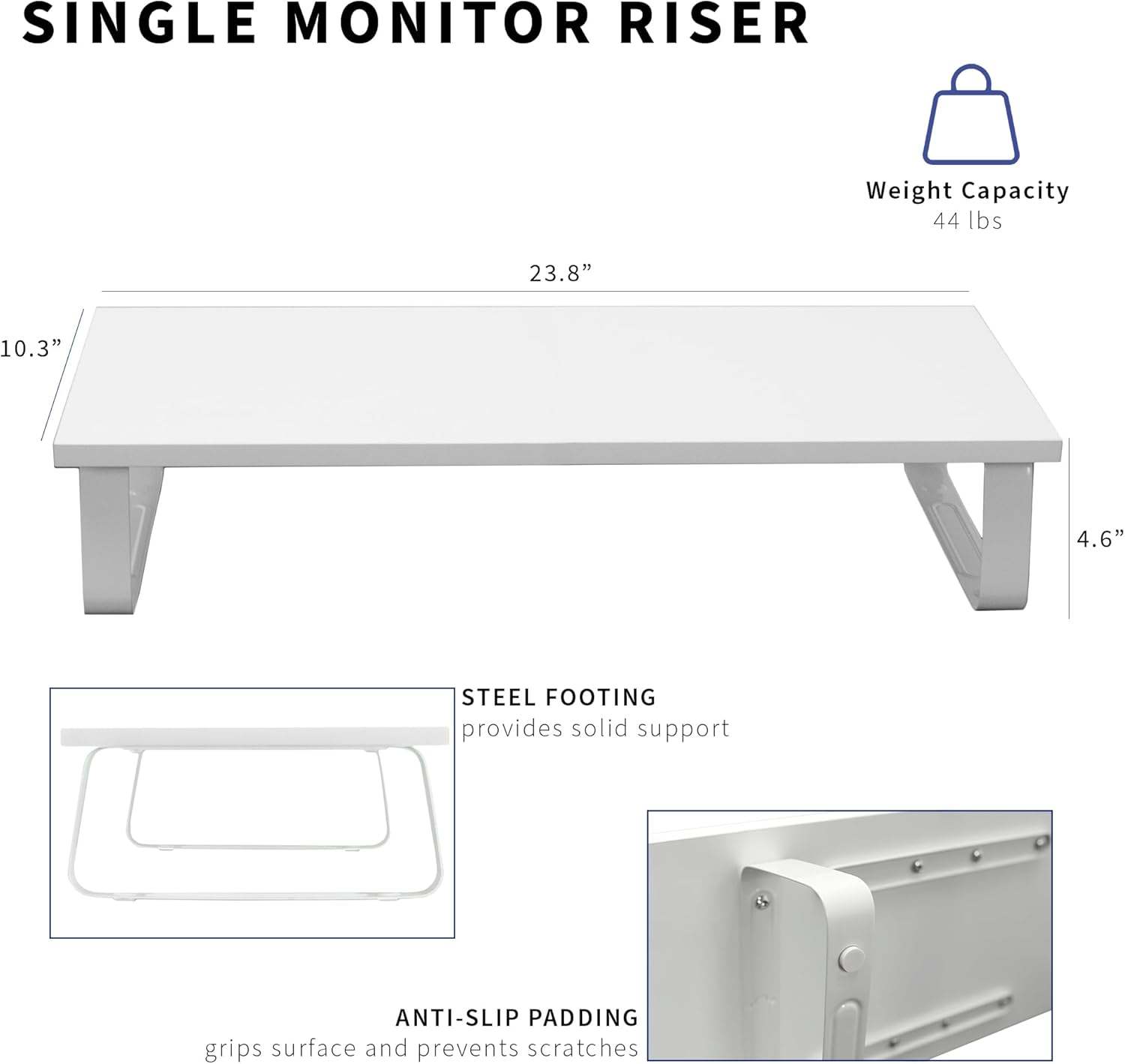 New VIVO Monitor Stand Wood & Steel Desktop Riser - photo 5
