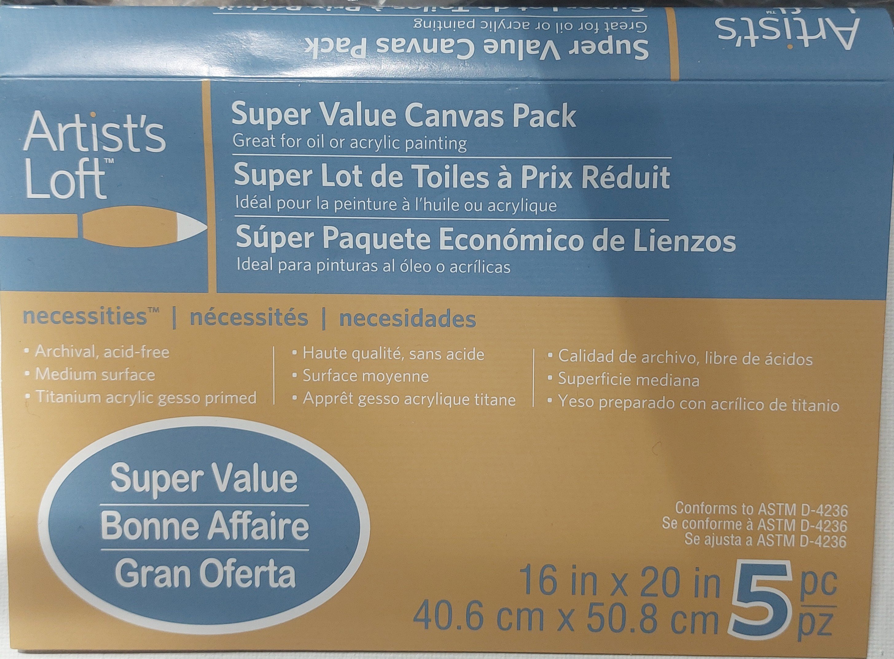 12 Blank Canvases for Oil and Acrylic Paints Multiple Sizes - photo 5