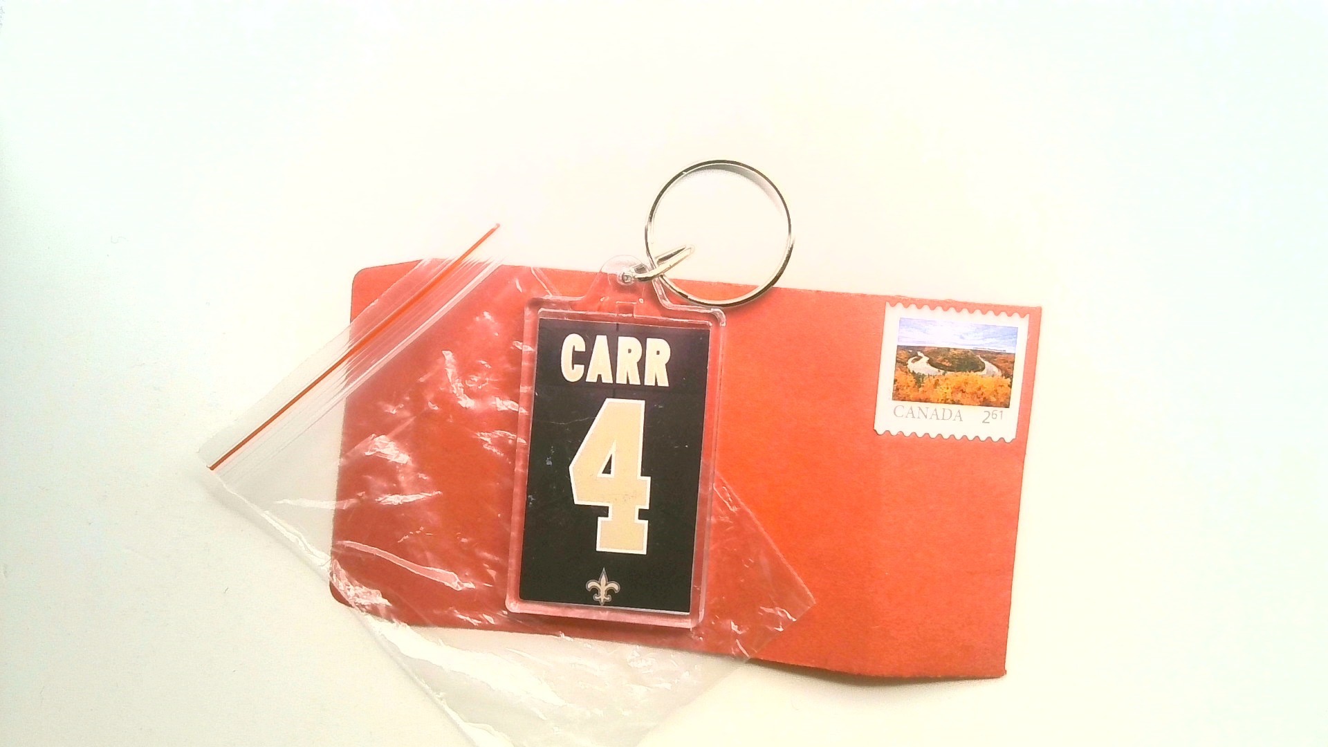 CARR ( JERSEY KEY CHAIN ) FREE SHIPPING