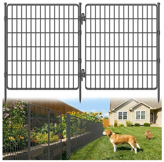 Metal Outdoor Dog Fence – 10 Panels, 32” x 23.6 ft (New) - photo 4