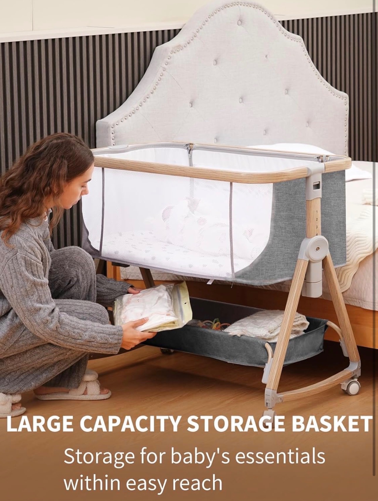 NEW: 3-in-1 Baby Bassinet Bedside Sleeper Waterproof Soft Sheet - photo 4