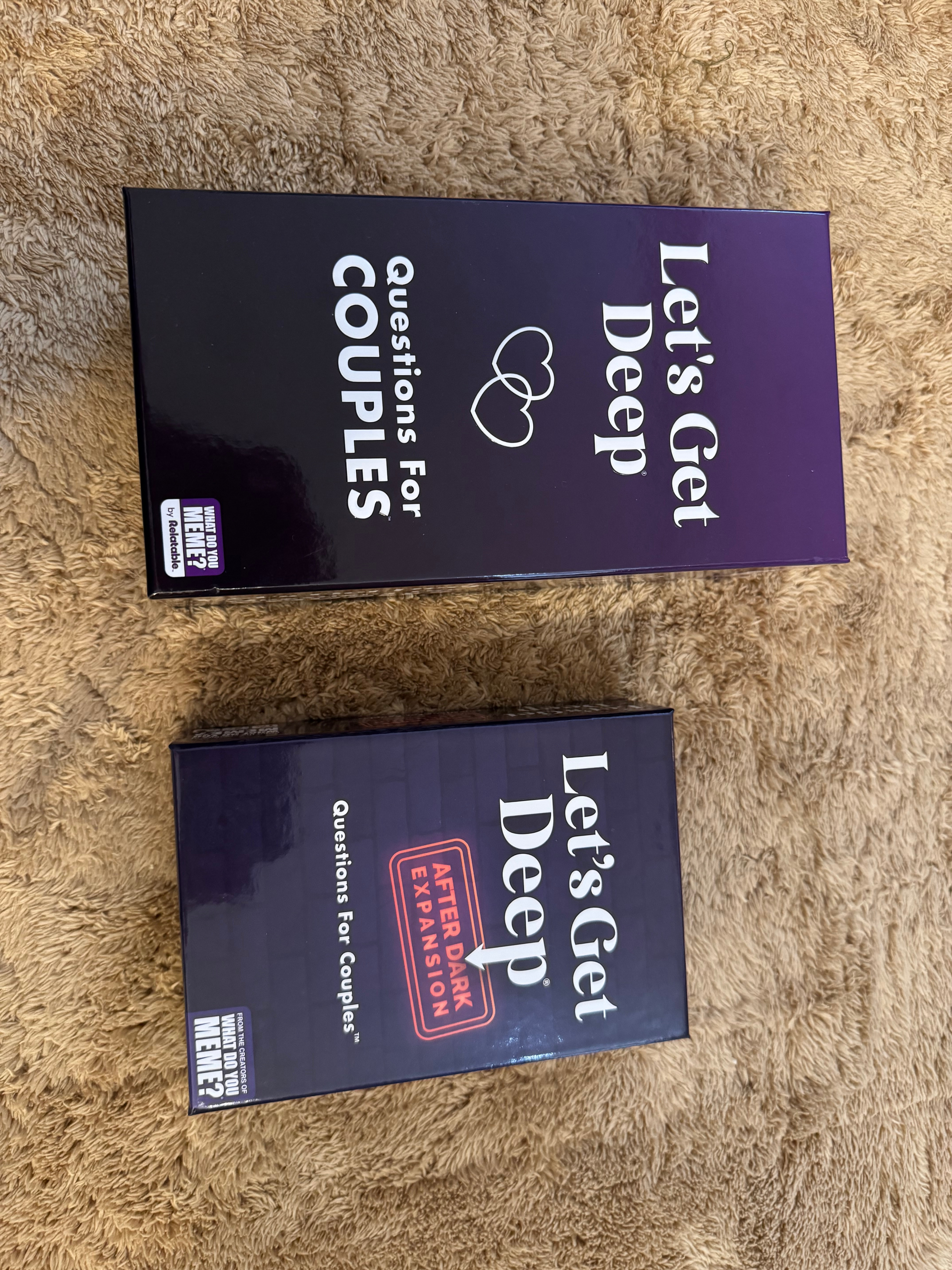 Let's Get Deep Couples Question Card Games with Expansion Pack