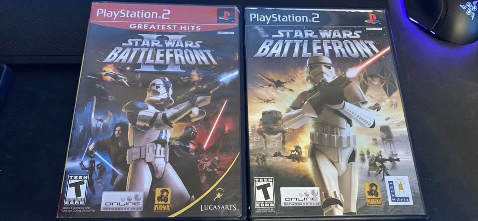 PlayStation 2 Star Wars Battlefront & Battlefront II Games