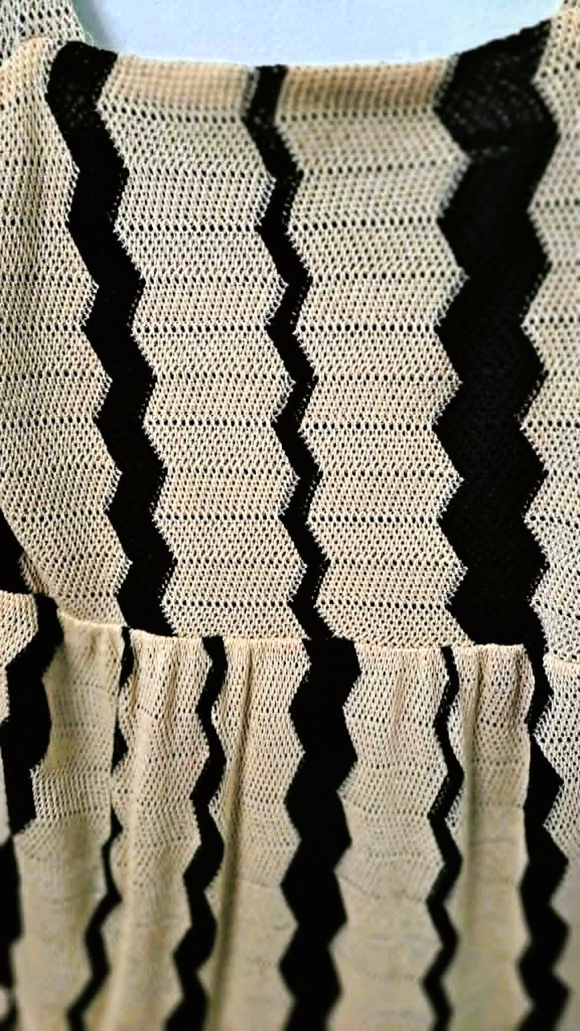 Zara Open-Knit Crochet Chevron Tiered Midi Dress Like New - photo 4