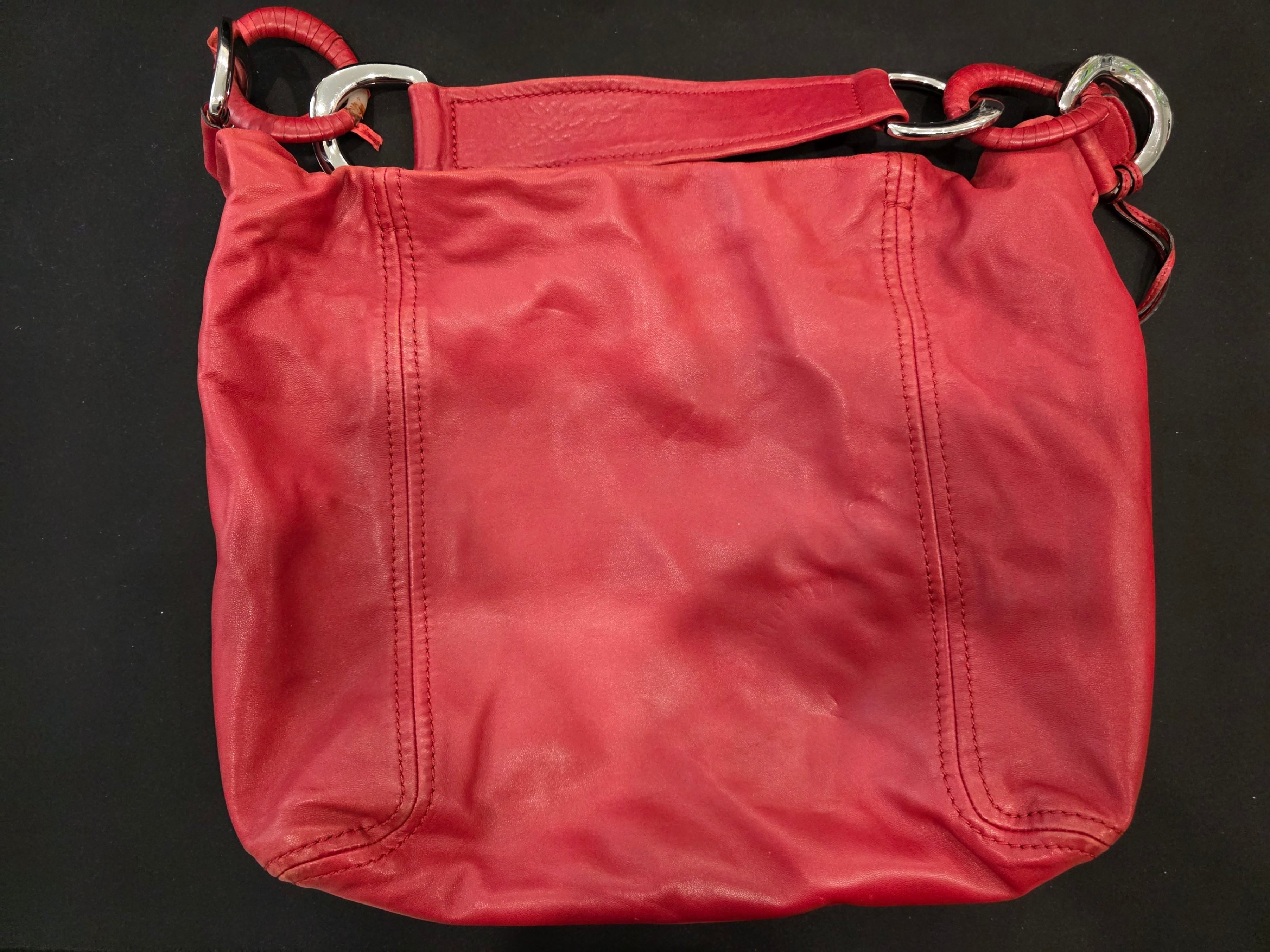 Michael Kors Bedford Large Pebbled Leather Hobo Bag – Red - photo 3
