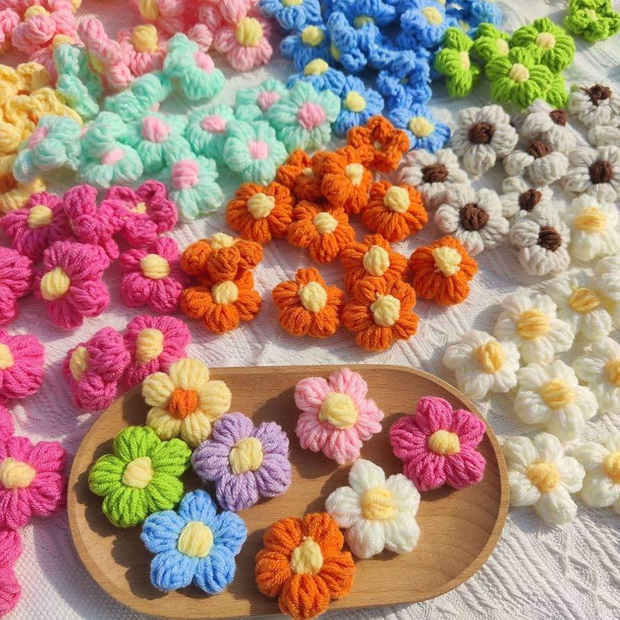 Puffy Flower Keychain