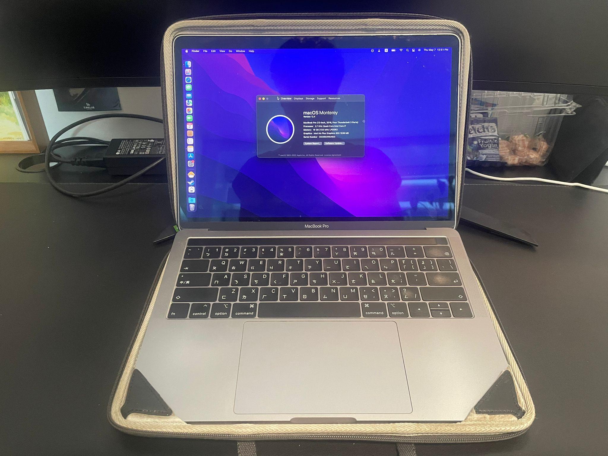 High-Spec MacBook Pro 13" (2018) - i7 CPU / 16GB RAM / 512GB SSD