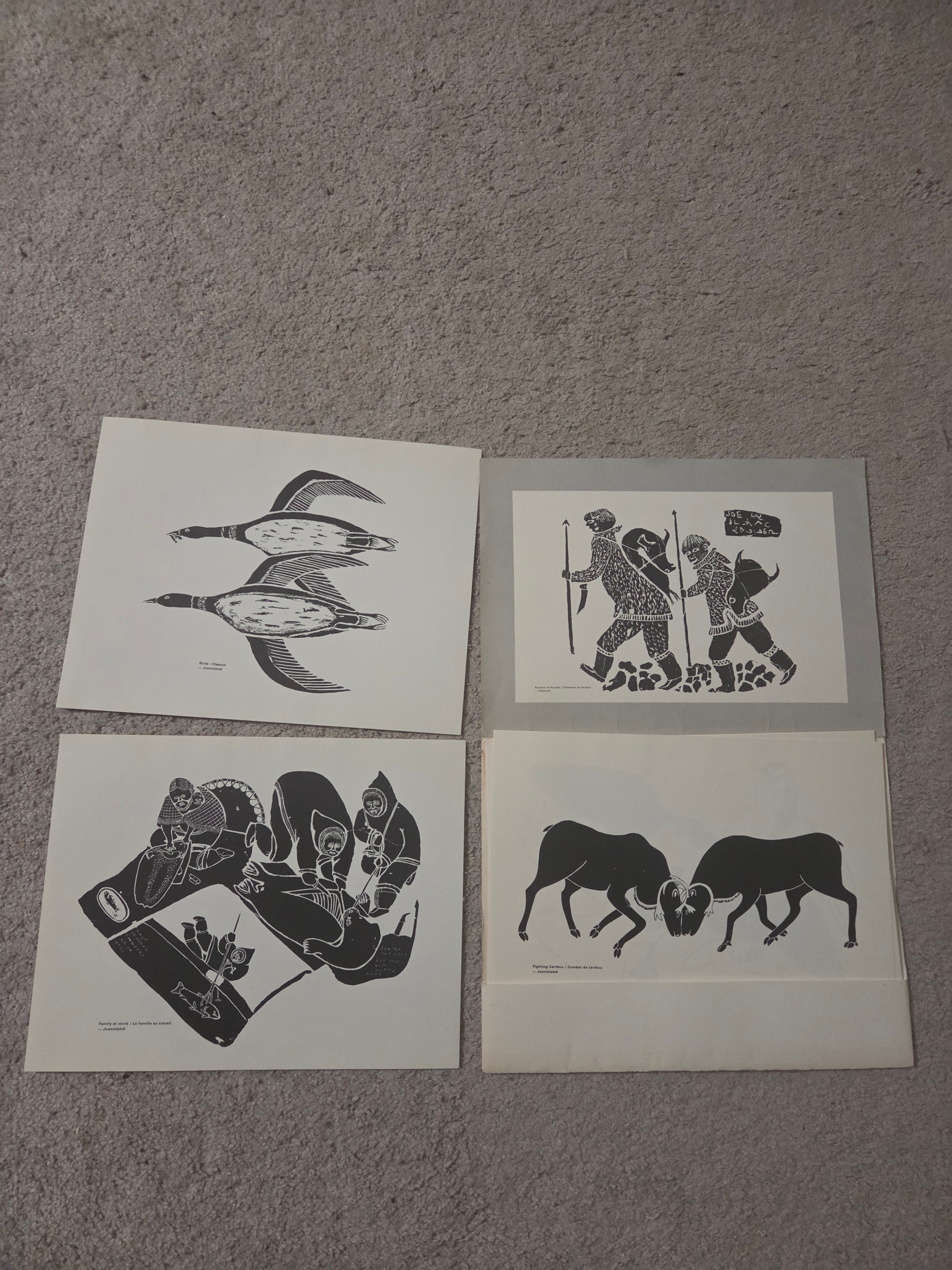 Vintage 1975 Inuit Art Print Portfolio (12 Plates), Talirunili + - photo 2