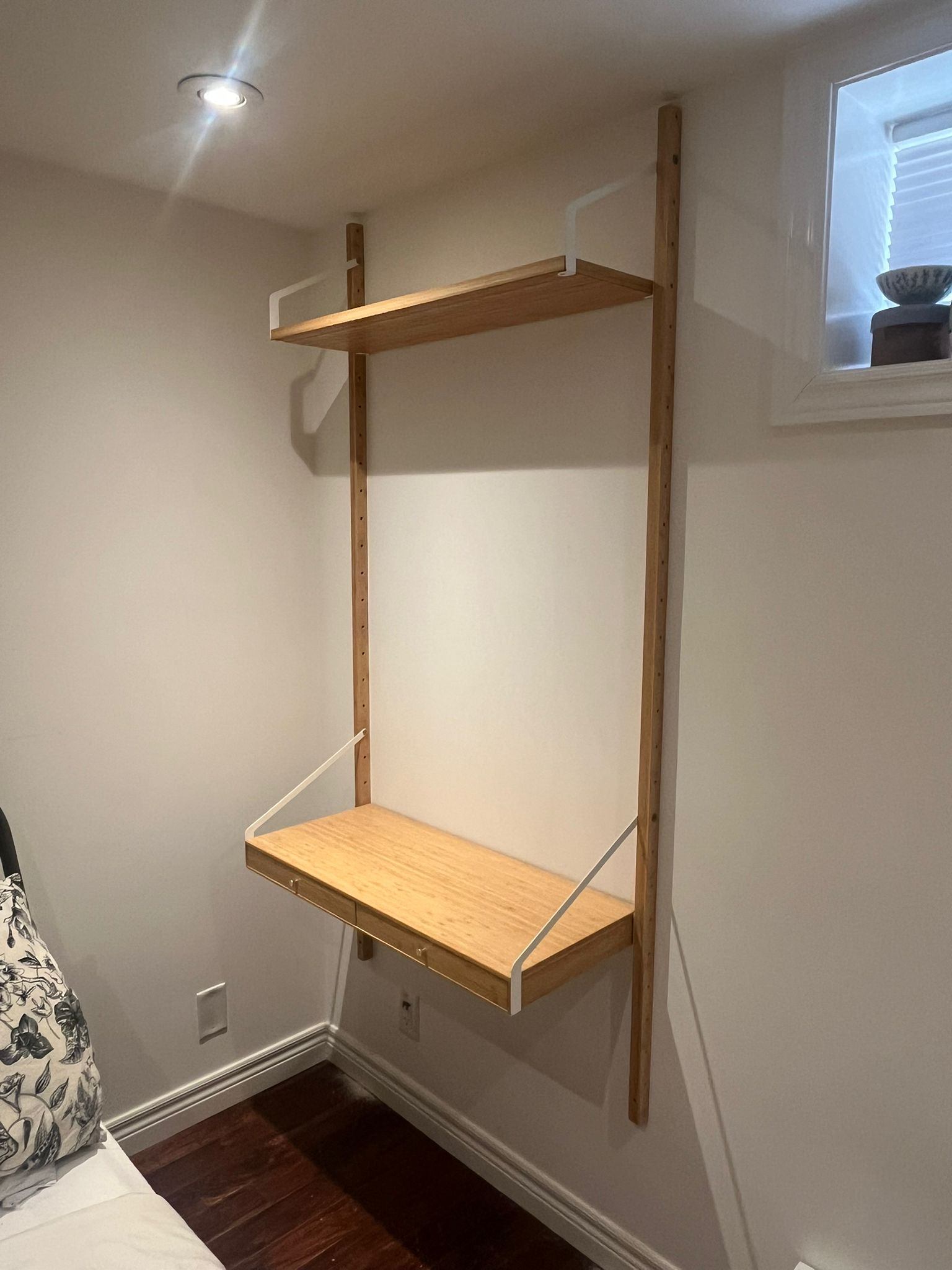 Ikea Svalnas - Bamboo Shelf & Desk