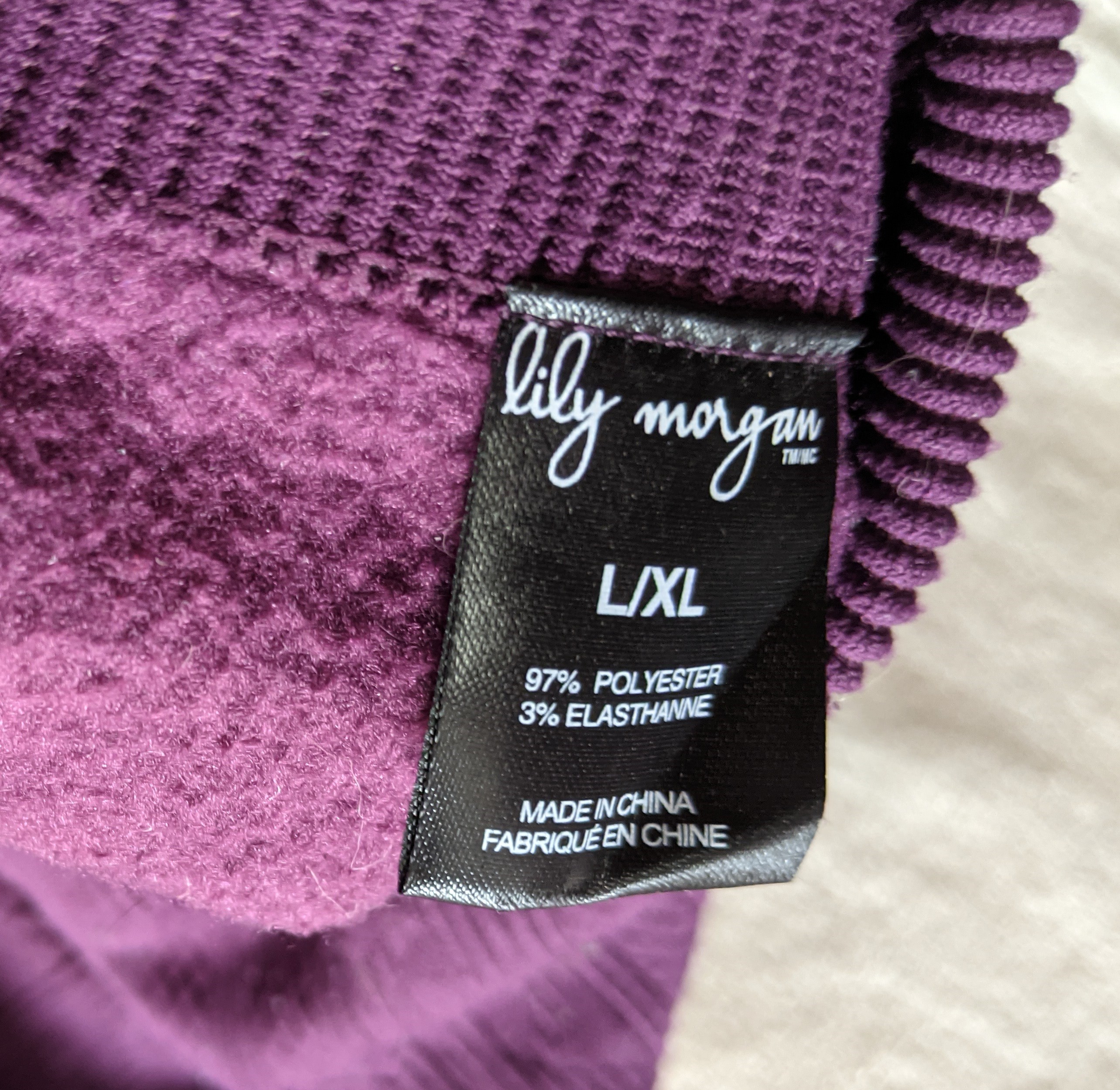Lily Morgan purple warm leggings - photo 3