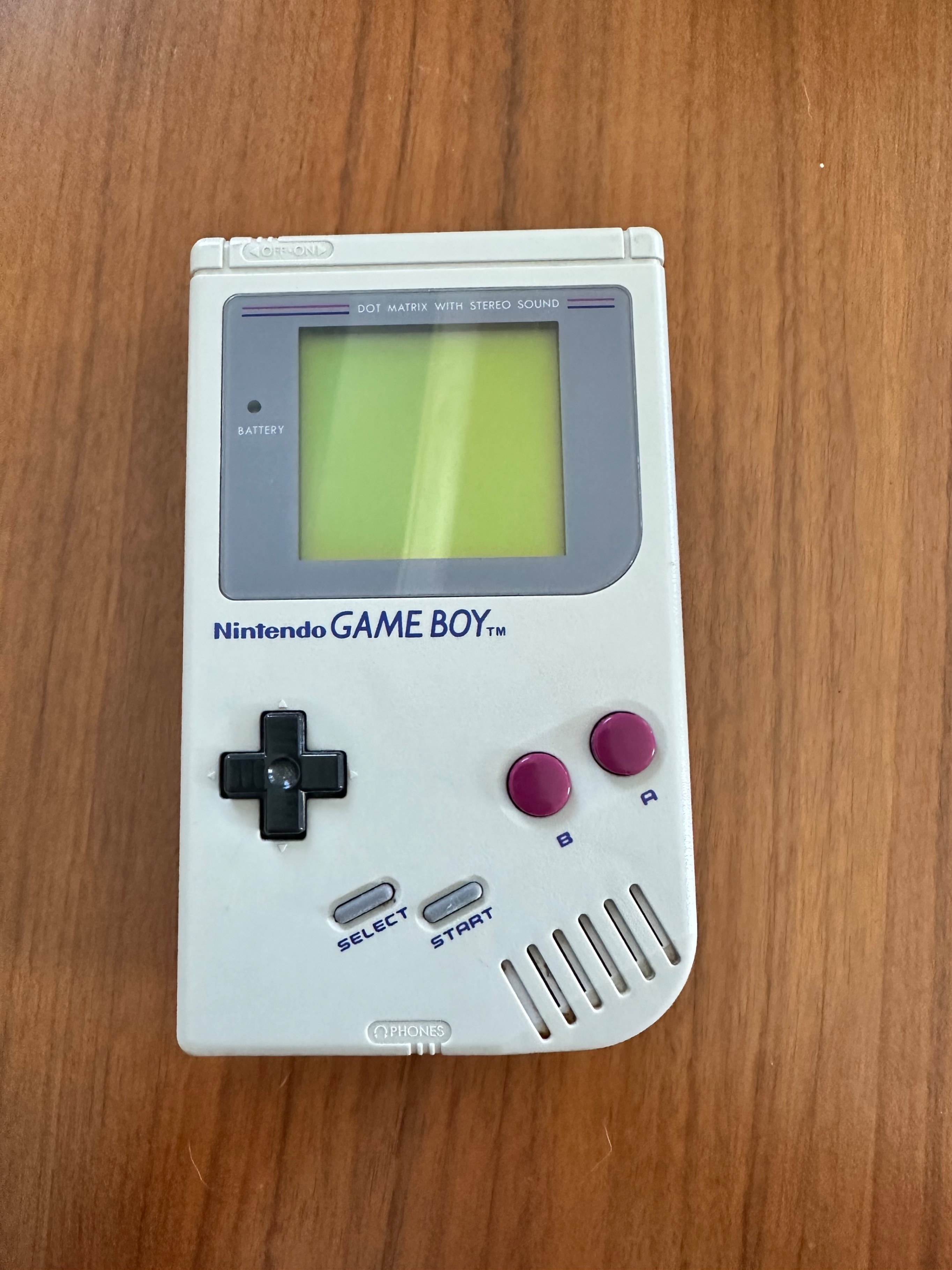 Original 1989 Nintendo Game Boy Console with 3 games