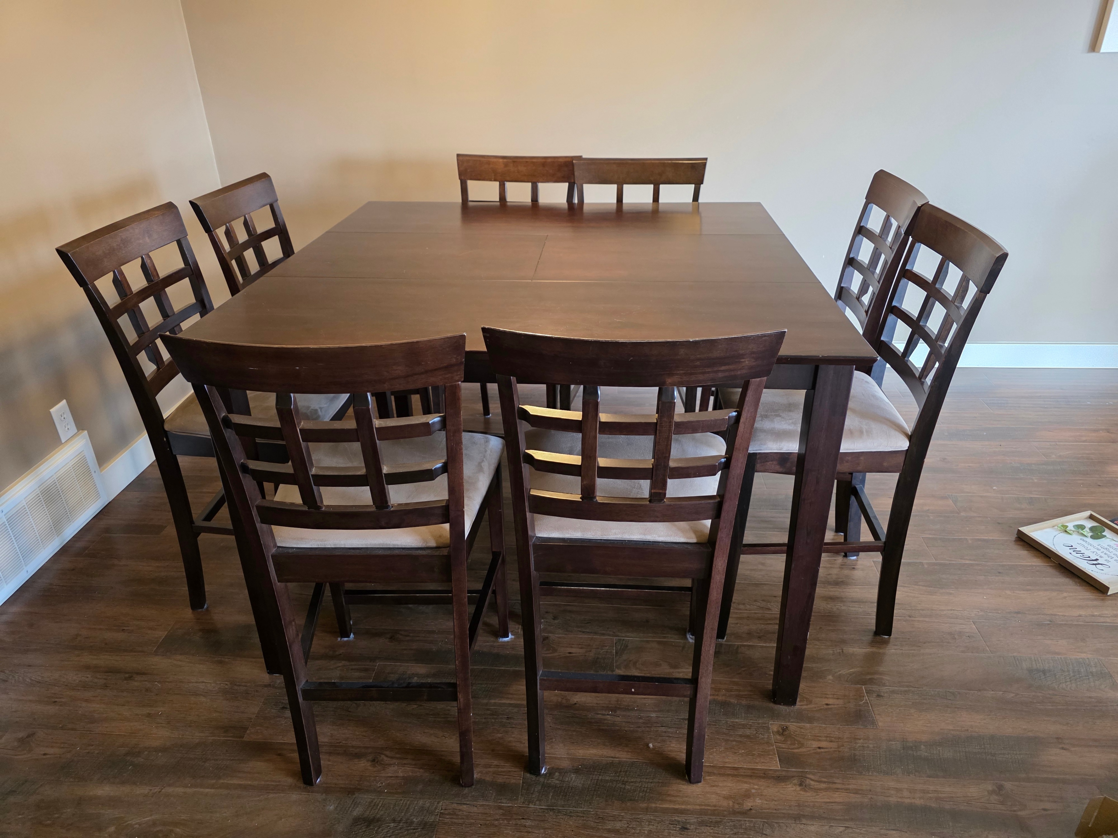 ✨ Espresso Brown Counter + 8 bar Dining Chairs / Bar Stools ✨ - photo 3