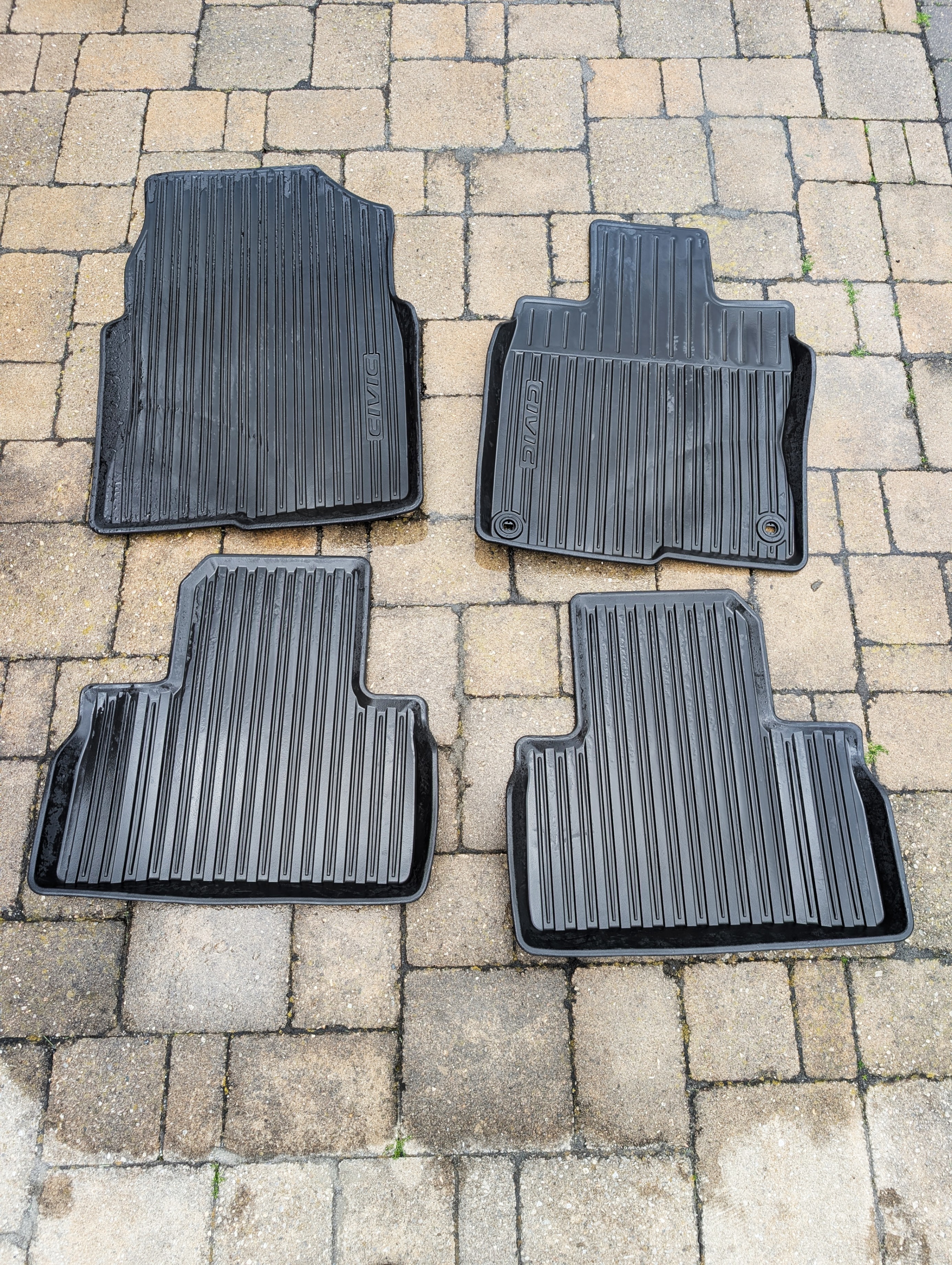 Honda civic 10th gen all season floor mats high wall black OEM