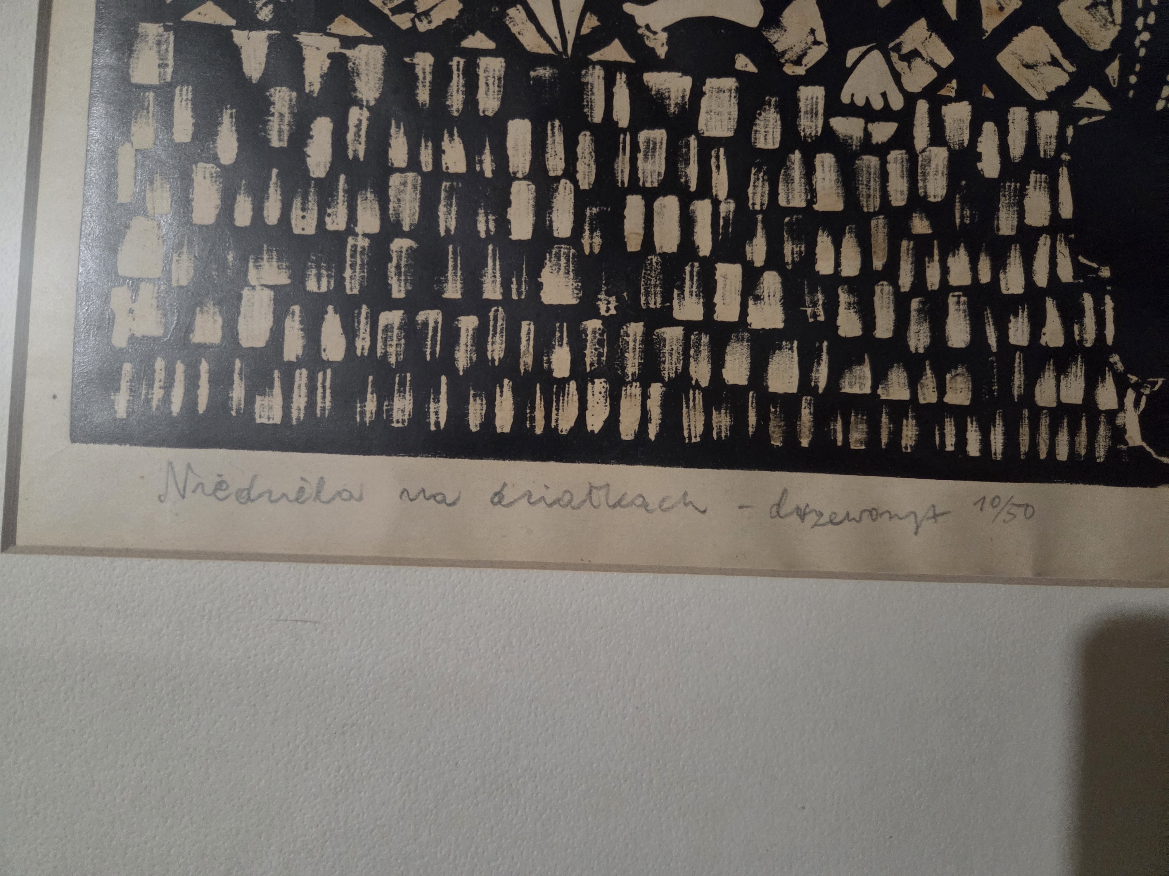 Lev Simak Original 1950 Czech Woodcut Signed Print, MCM 26x19 - photo 2