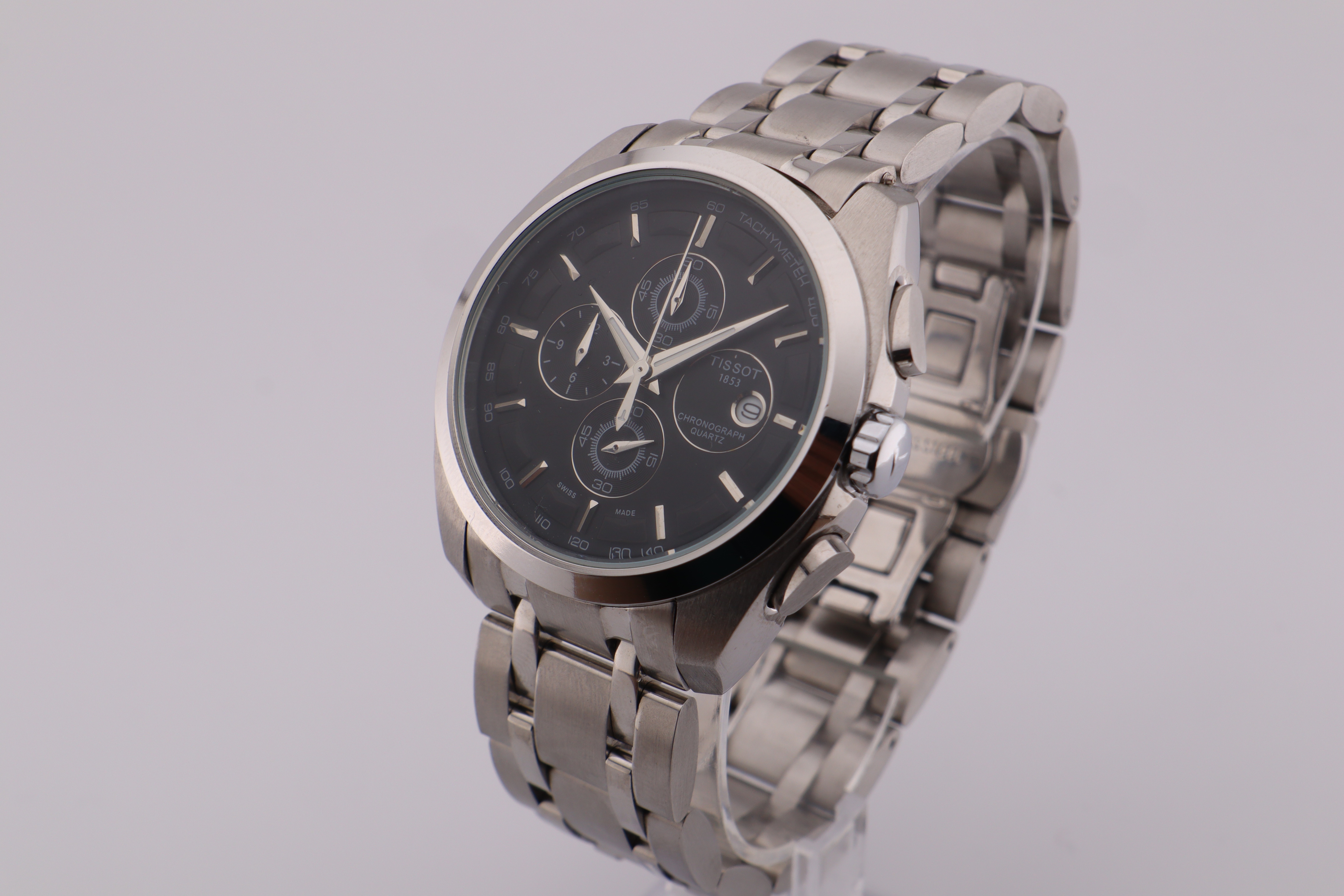 Tissot 1853 Couturier Tachymeter Chronograph Quartz Wrist Watch - photo 3