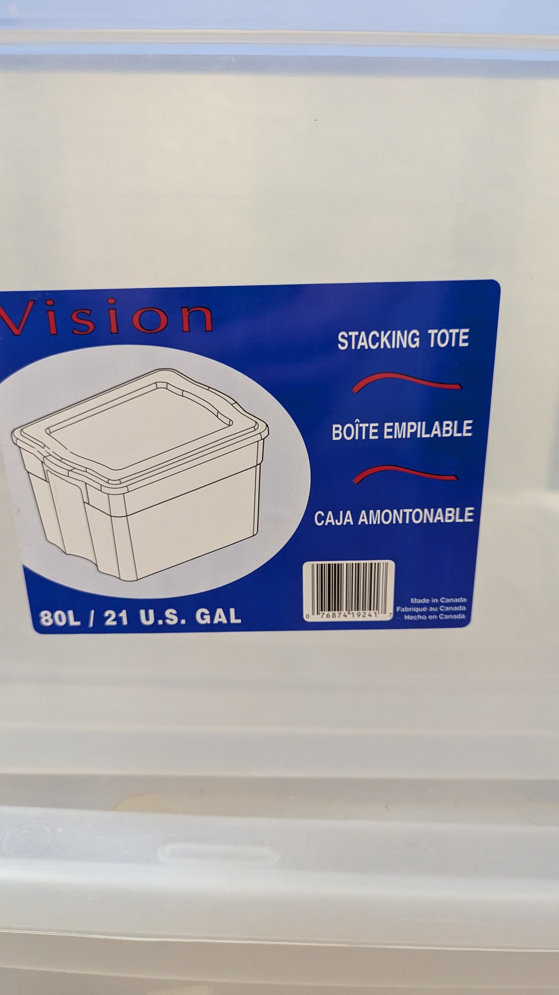 BIG HUGE Plastic Storage Box Bins Totes Containers WITH LID - photo 2