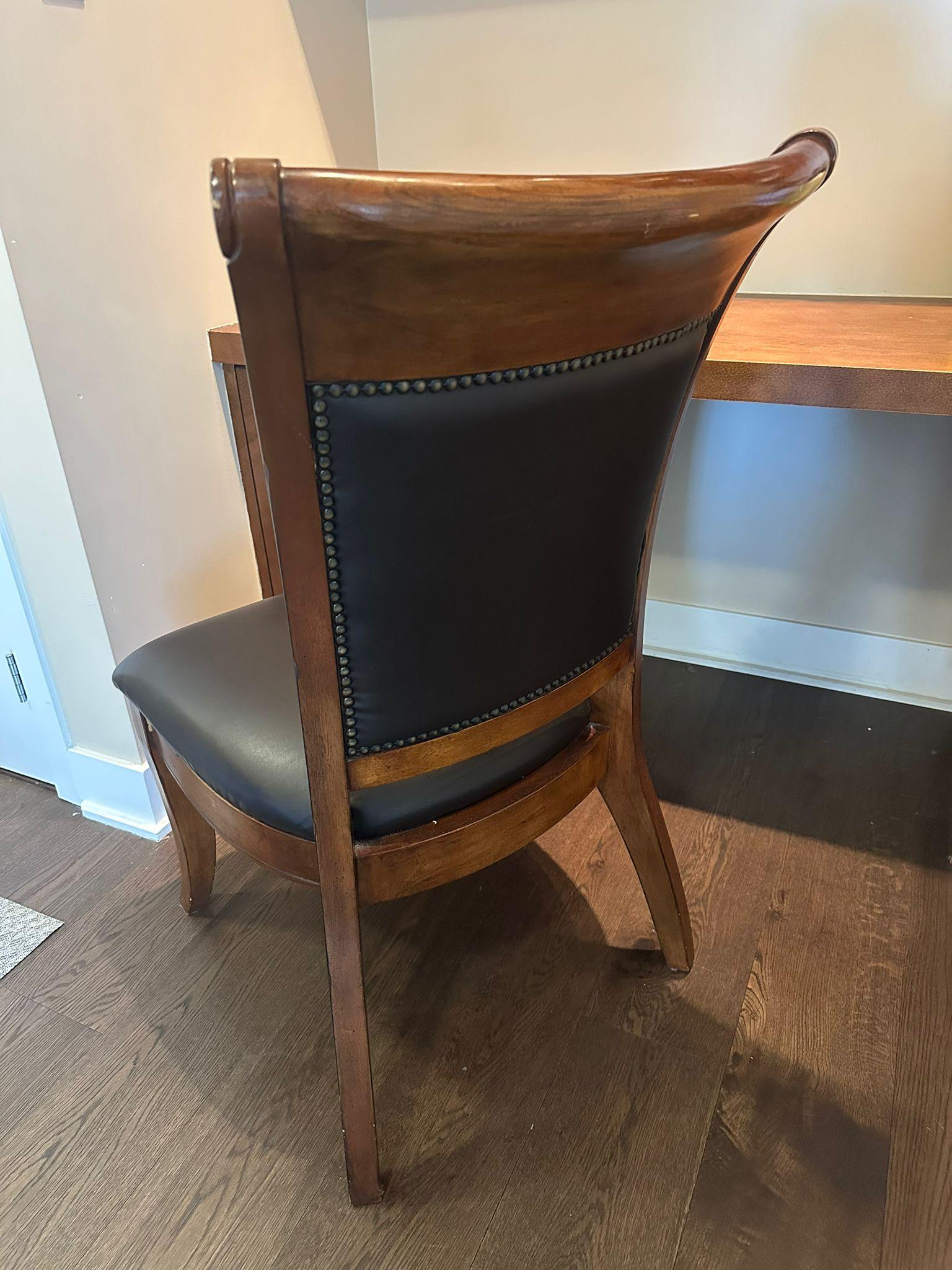 Classic Wooden Study Desk Chair - photo 2