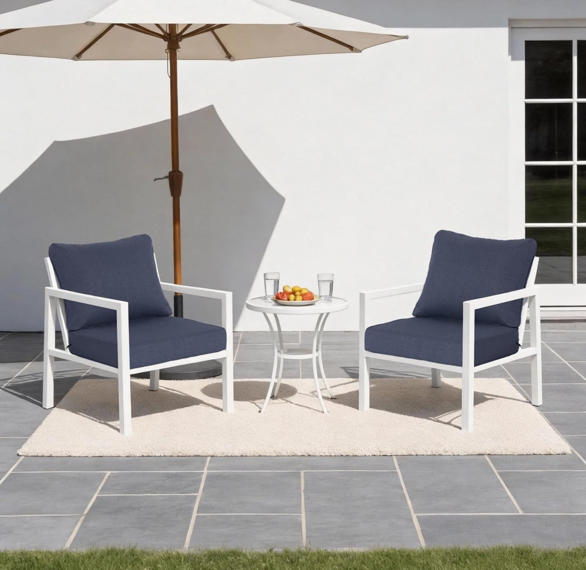 Localive Set-of-2 Outdoor Seat Cushion CO-Water/UV Resist24"x24" - photo 2