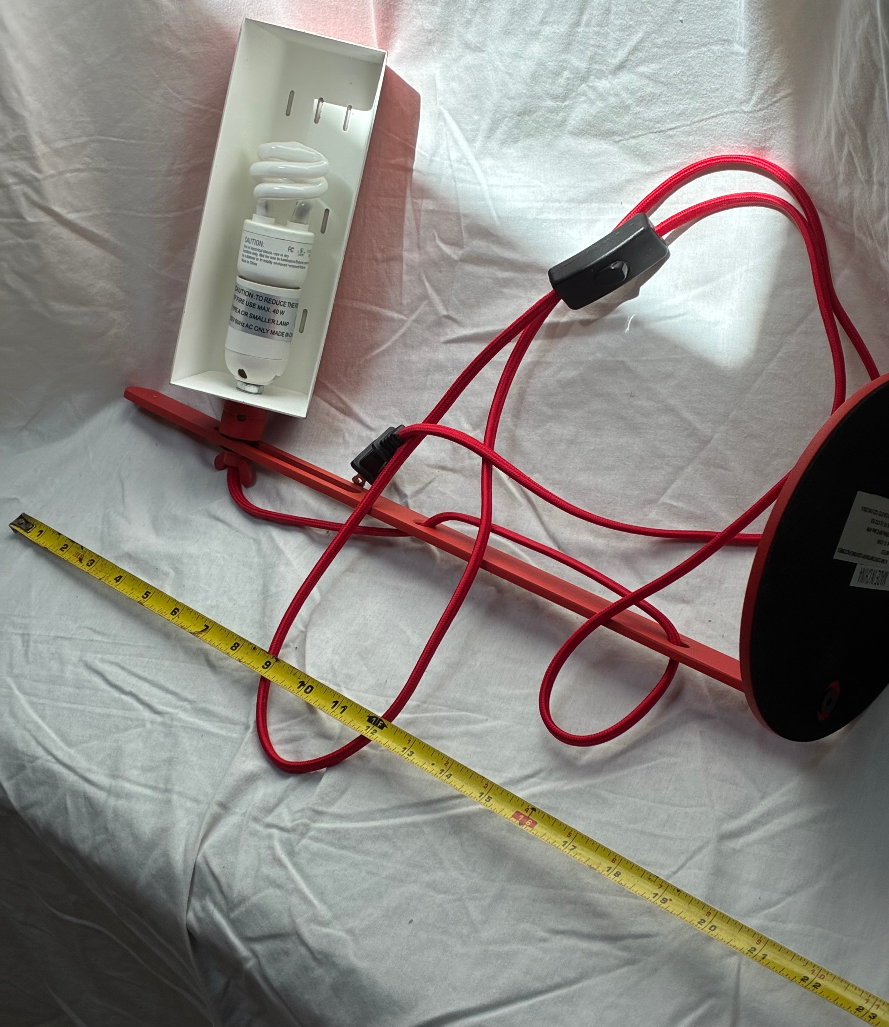 Red Desk Lamp - photo 4