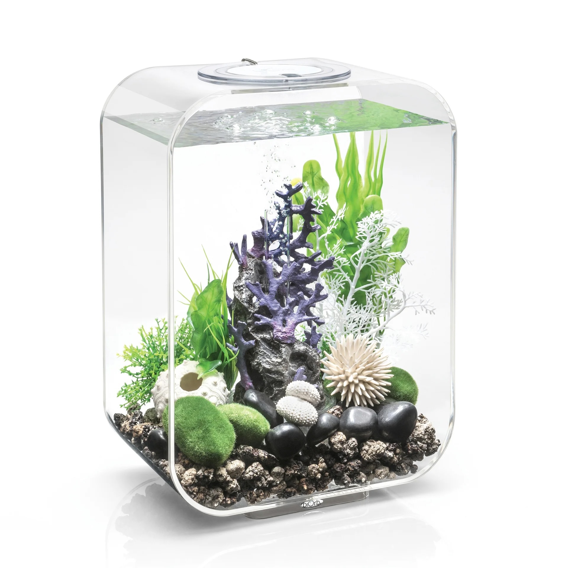 biOrb Life 15 clear fish tank (4 gallon) with remote