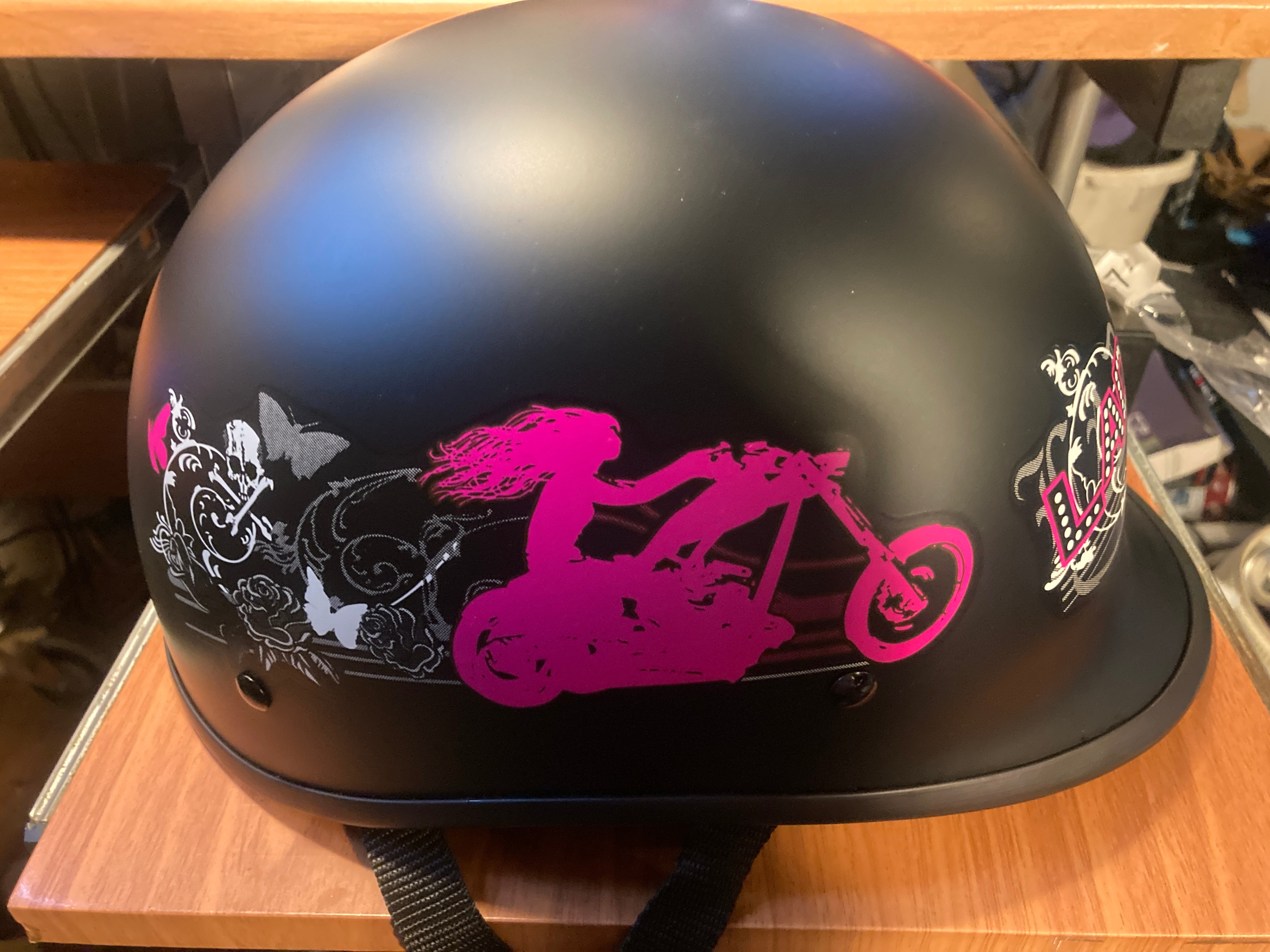 Ladies Polo Style Motorcycle Scooter Helmet – DOT Cert – New - photo 3