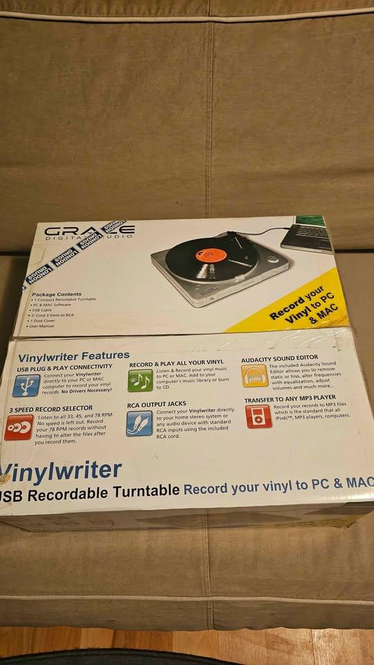 Grace Digital Vinylwriter USB Recordable Turntable - photo 2