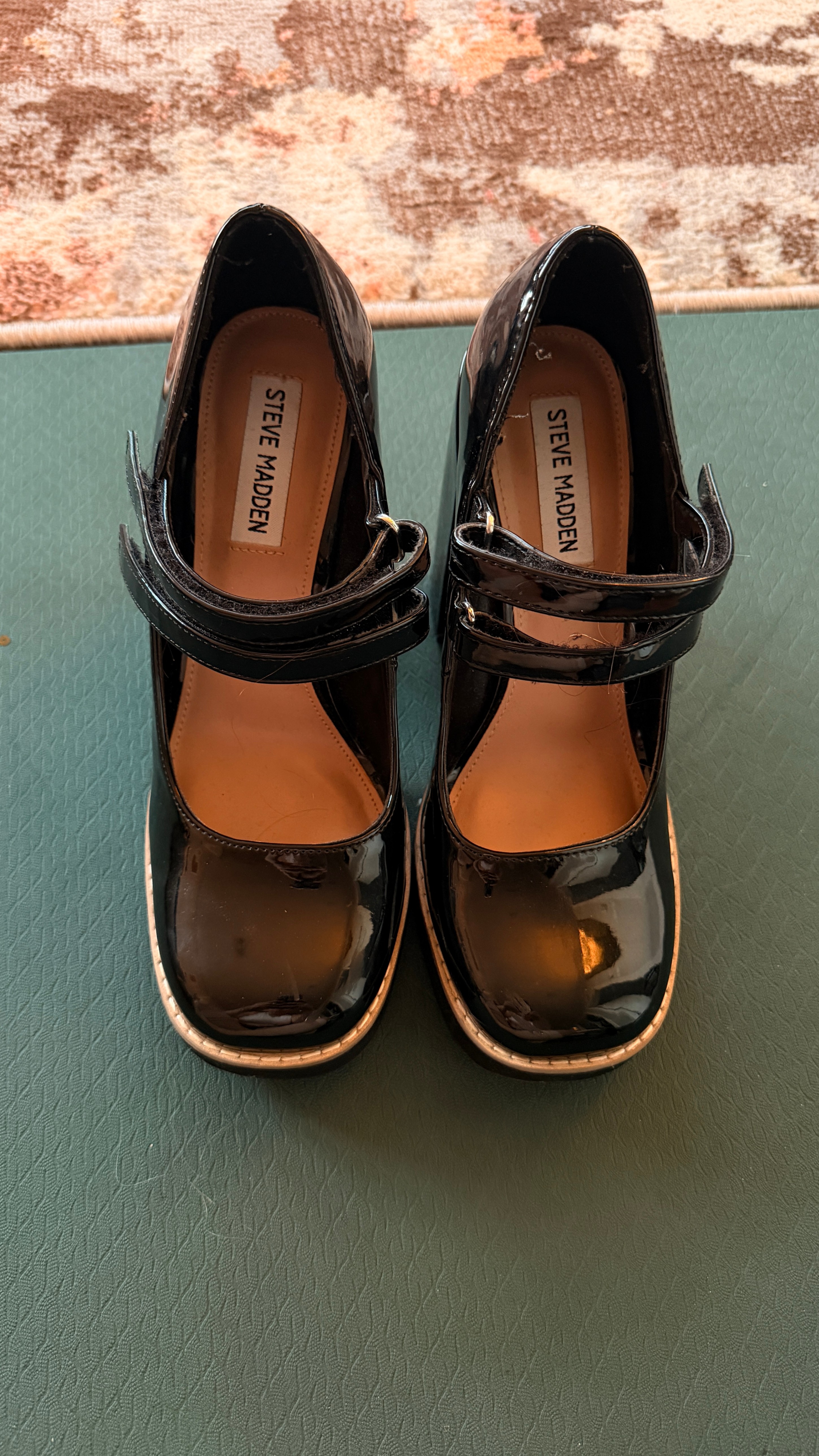 Steve Madden Black Patent Platform Mary Janes - photo 2