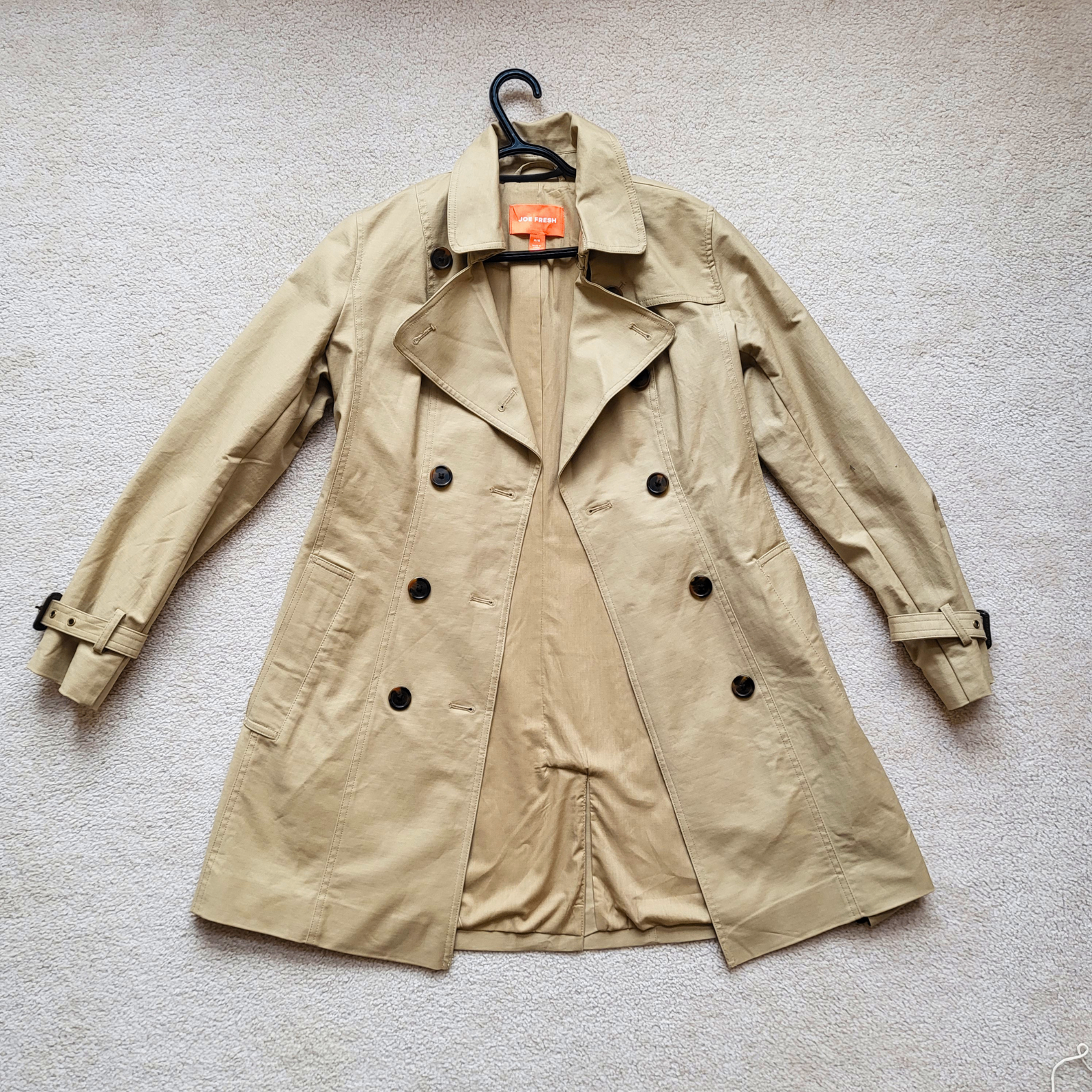 NEW - Khaki Large Joe Fresh Trench Coat - South Ajax