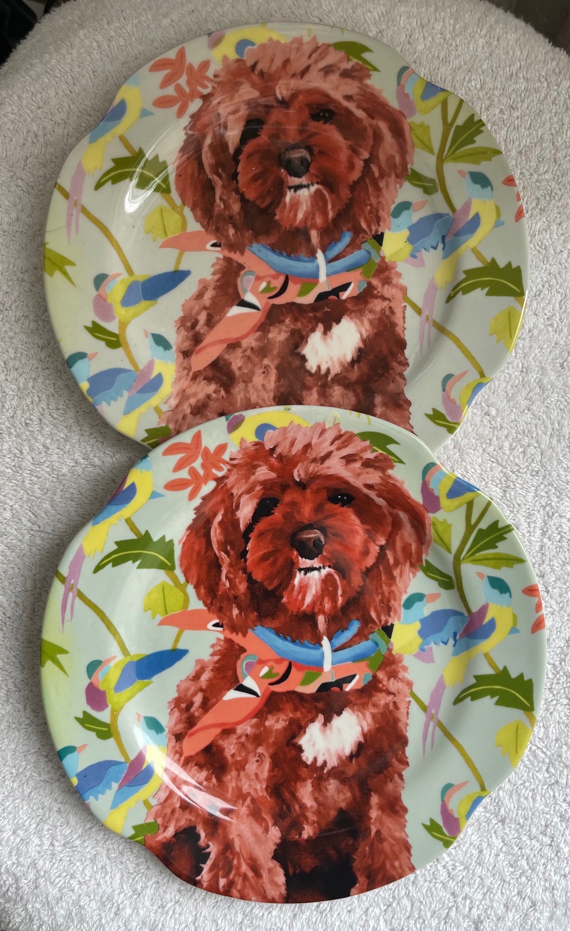 Anthropologie Jay McClellan Doodle Plates (Set of 2)