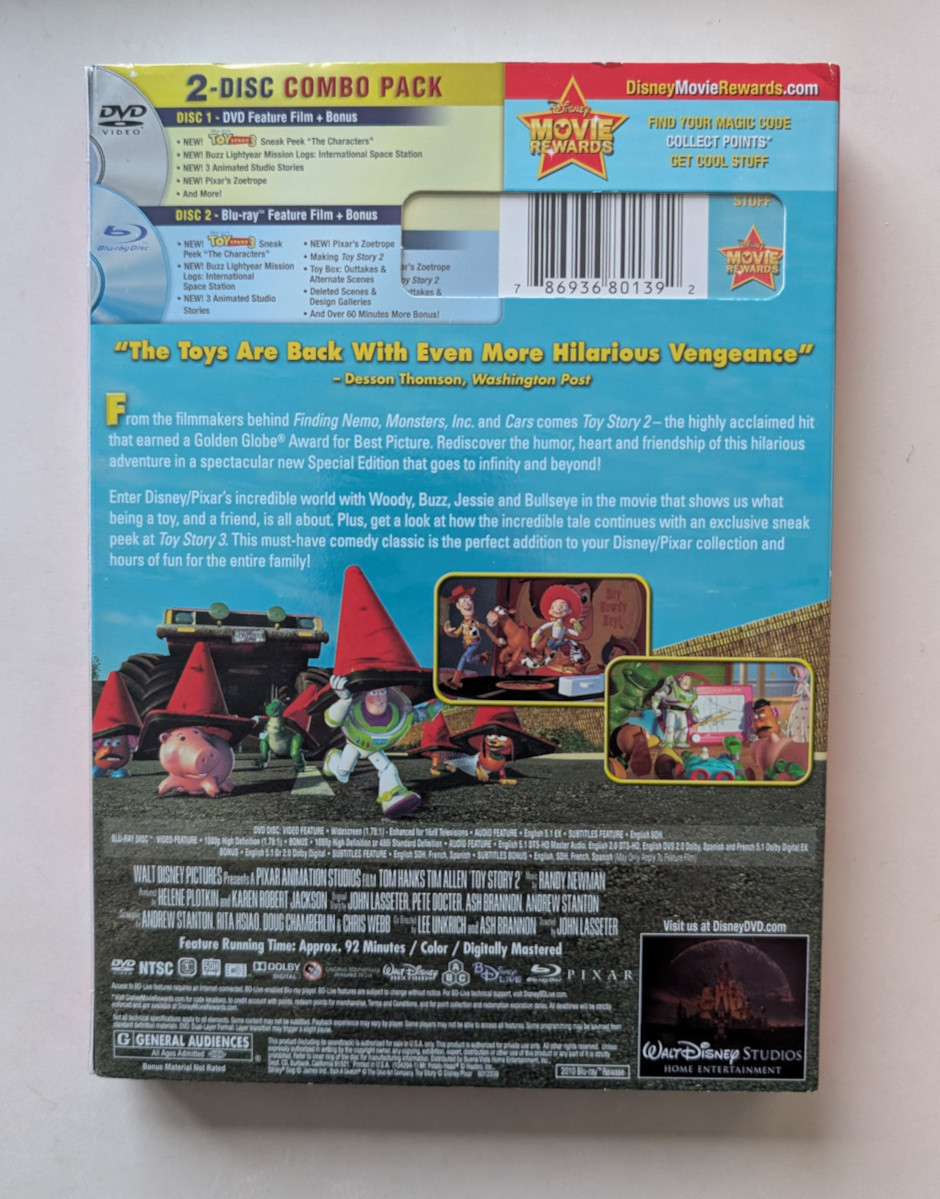 [New, sealed] Toy Story 2 (DVD, Blu-Ray) - photo 3
