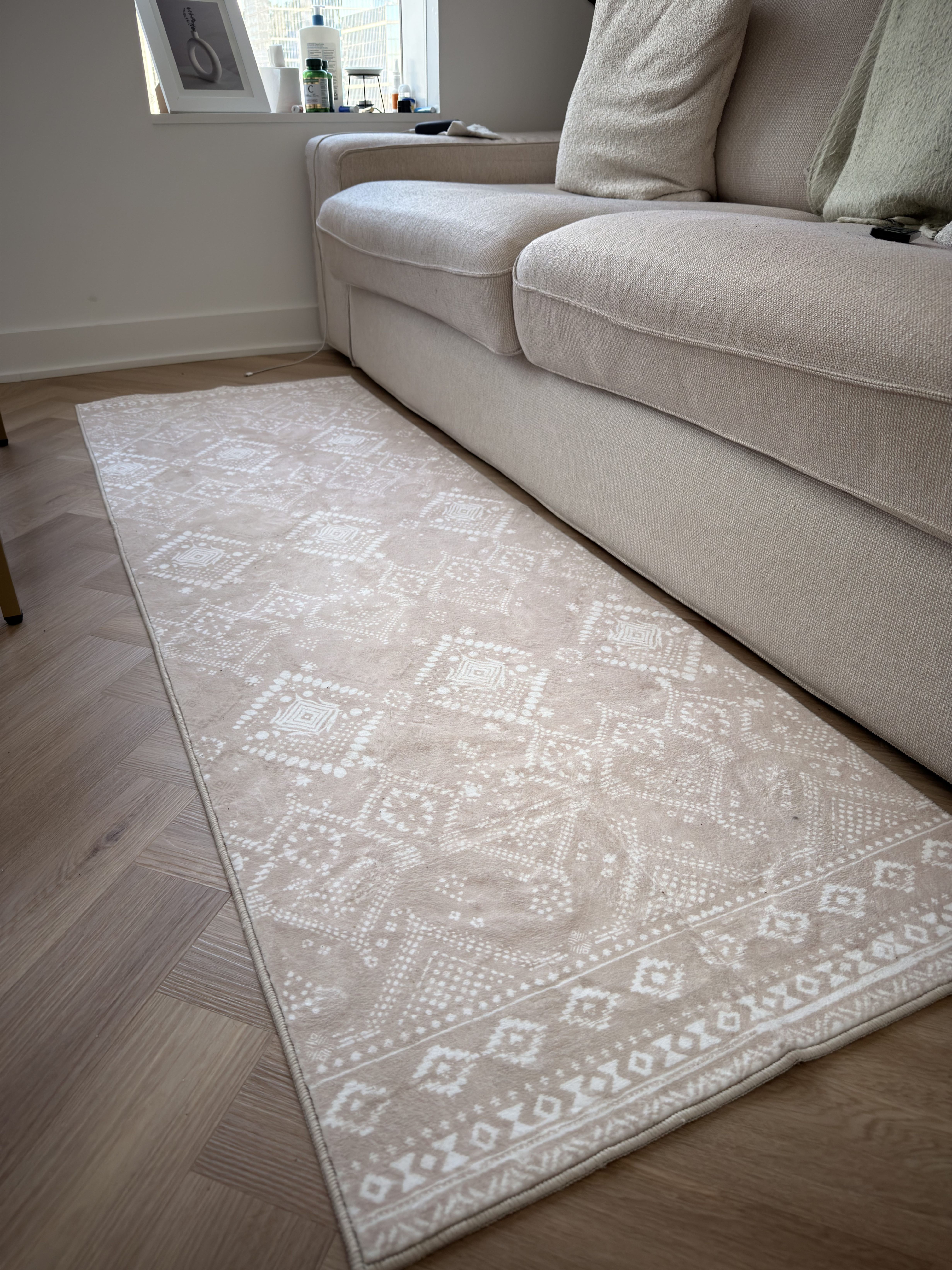 Boho Style Runner Rug/Carpet–Cappuccino Beige - photo 2