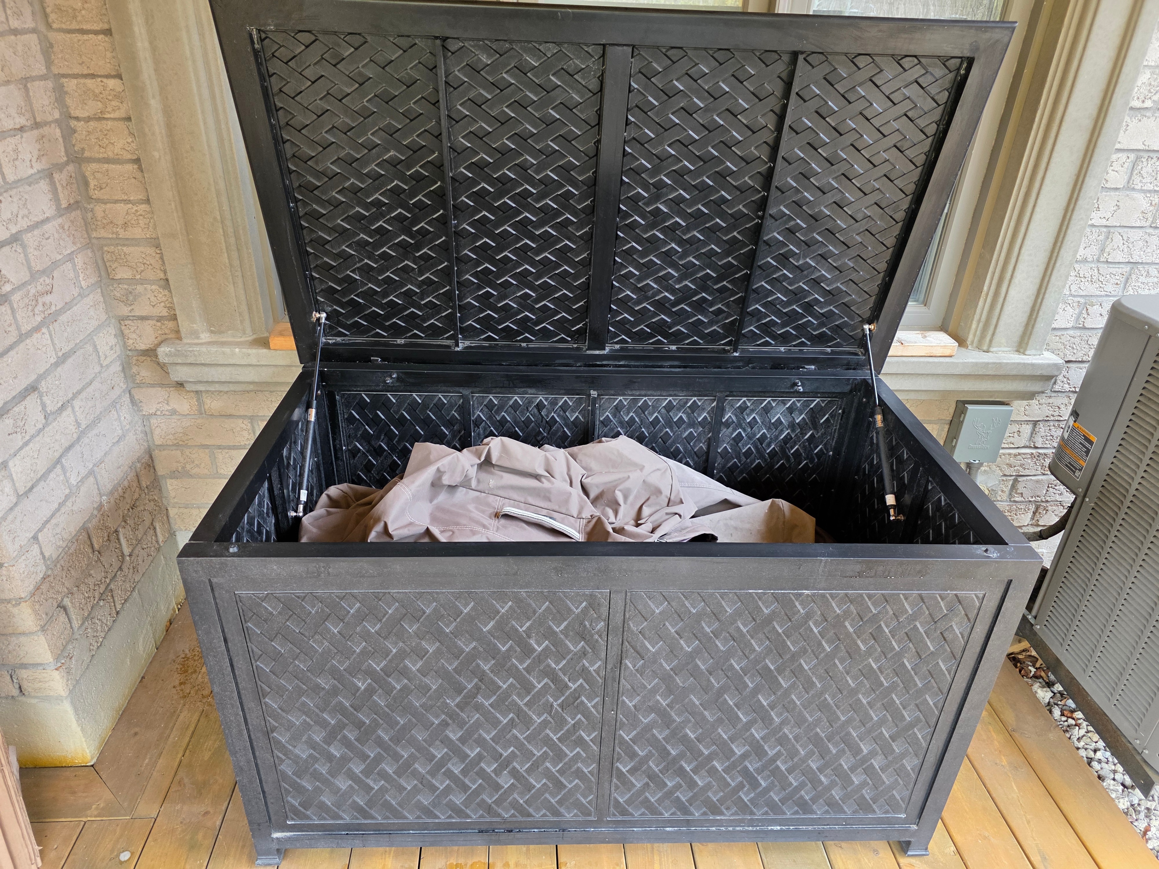 ✨ Large DOT Furniture Wicker Storage Box – Espresso - photo 2