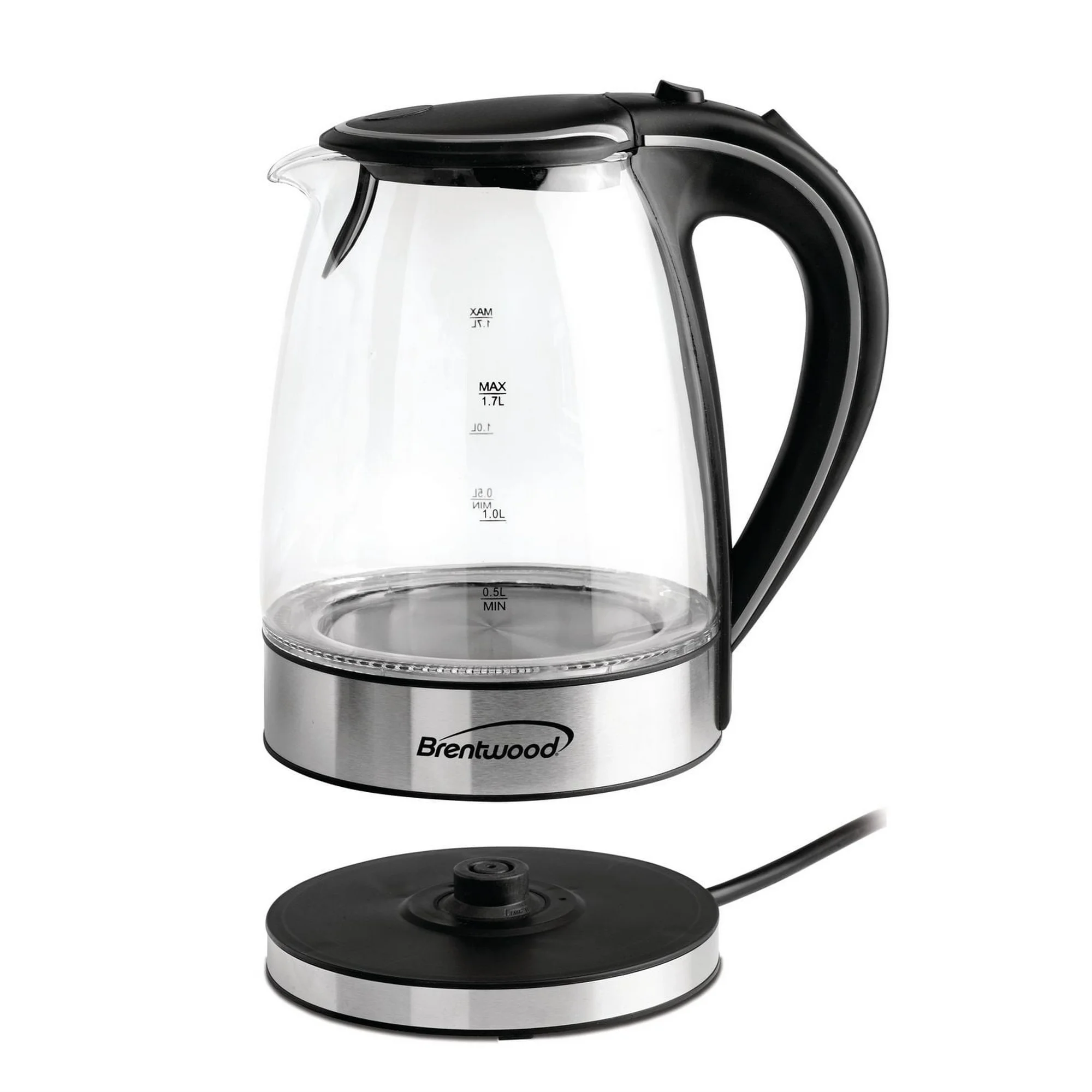 Brentwood 1.7L Cordless Glass Electric Kettle - photo 3