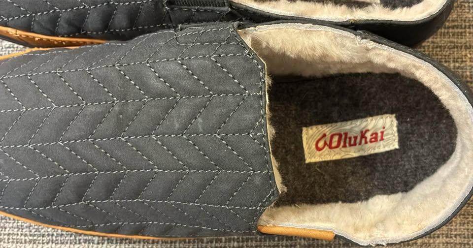 New Olukai HanoHano Quilted Slippers Dark Gray size ladies 8 - photo 4