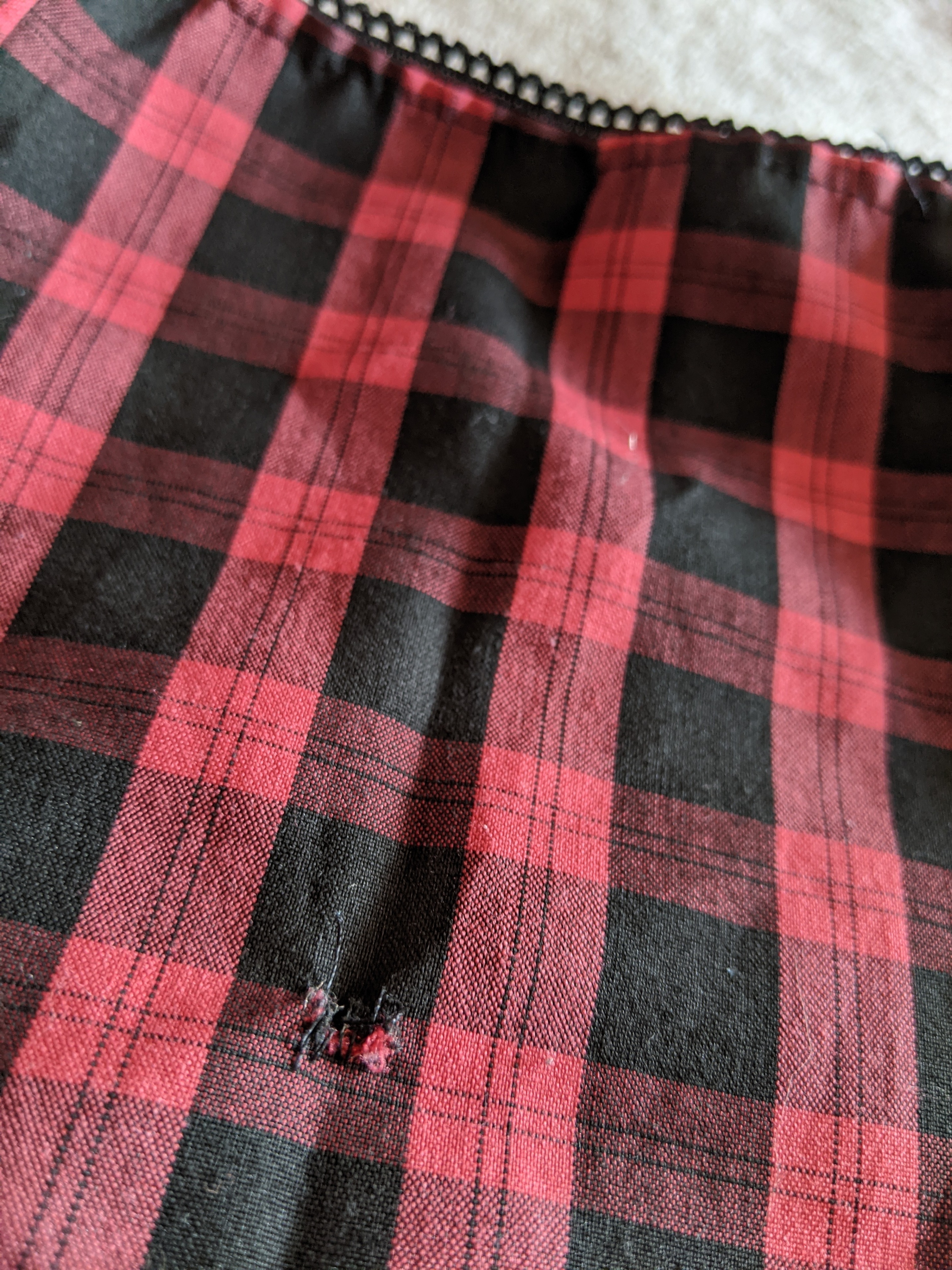Red Plaid Flare Skirt - photo 5
