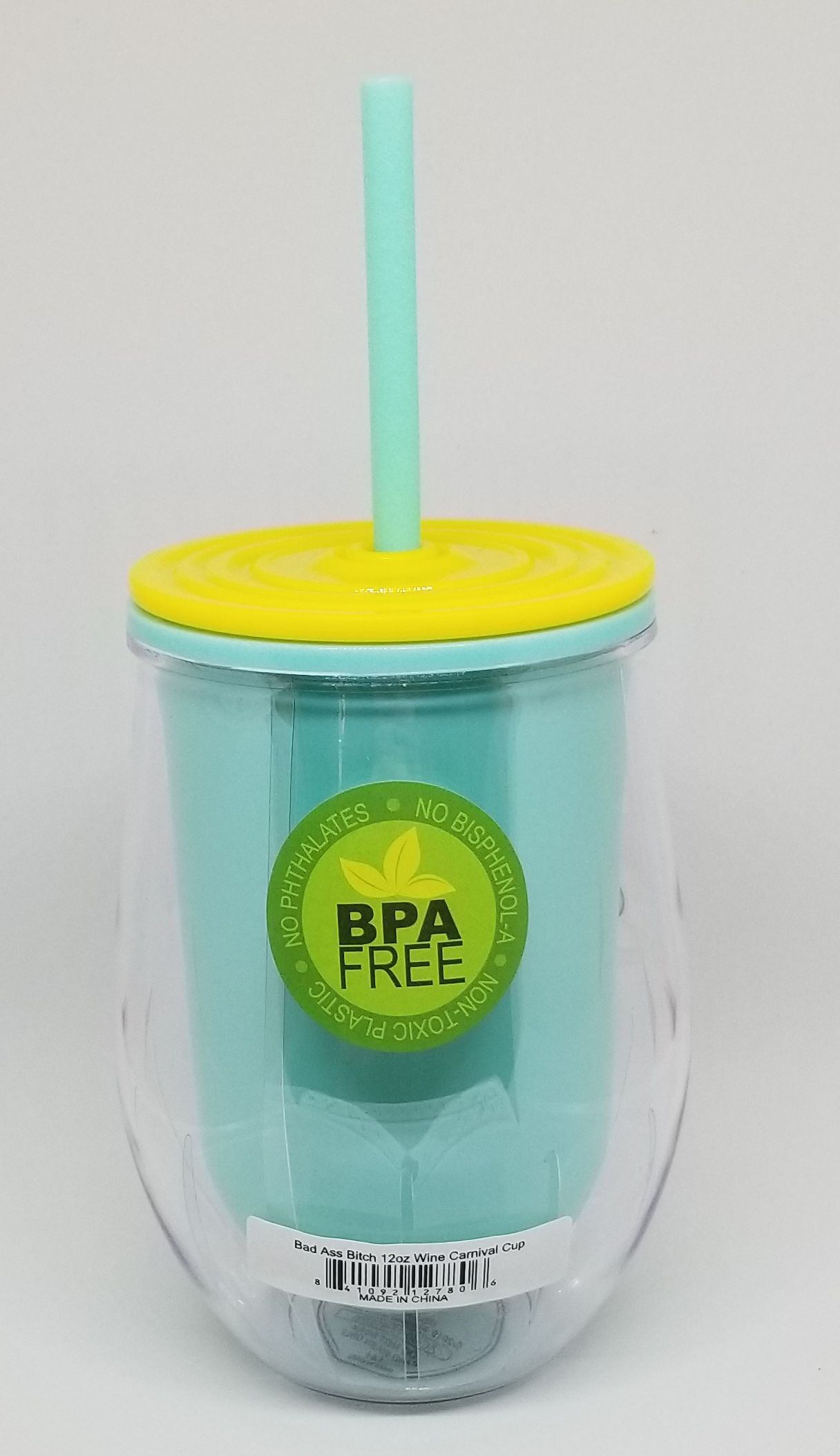Bad Ass Bitch Wine Tumbler/Carnival Cup with Straw - photo 2