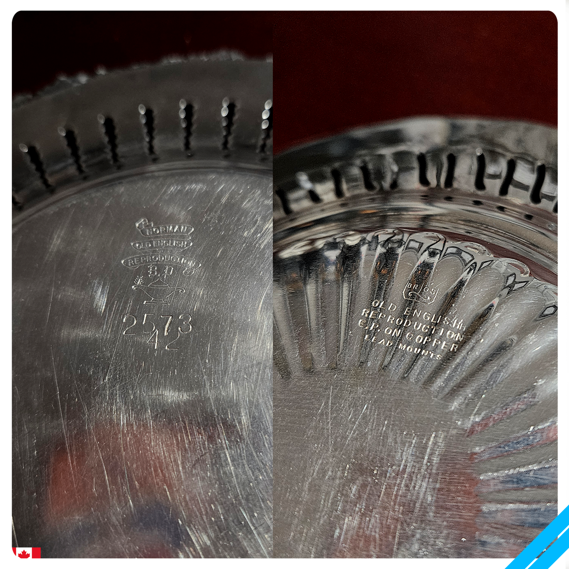 Ornate Pierced Silver Plated Trays  Set of 2 - photo 3