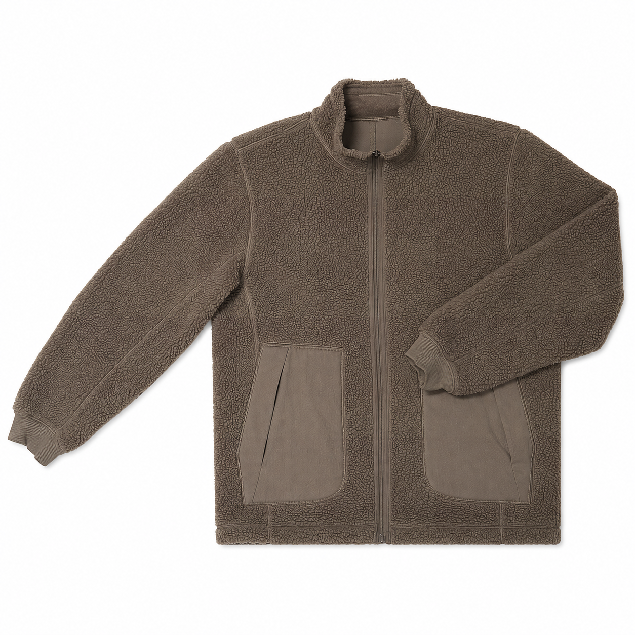 High Pile Fleece Full Zip Jacket