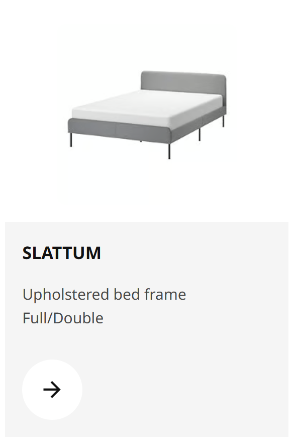 SLATTUM upholstered bed frame - photo 4