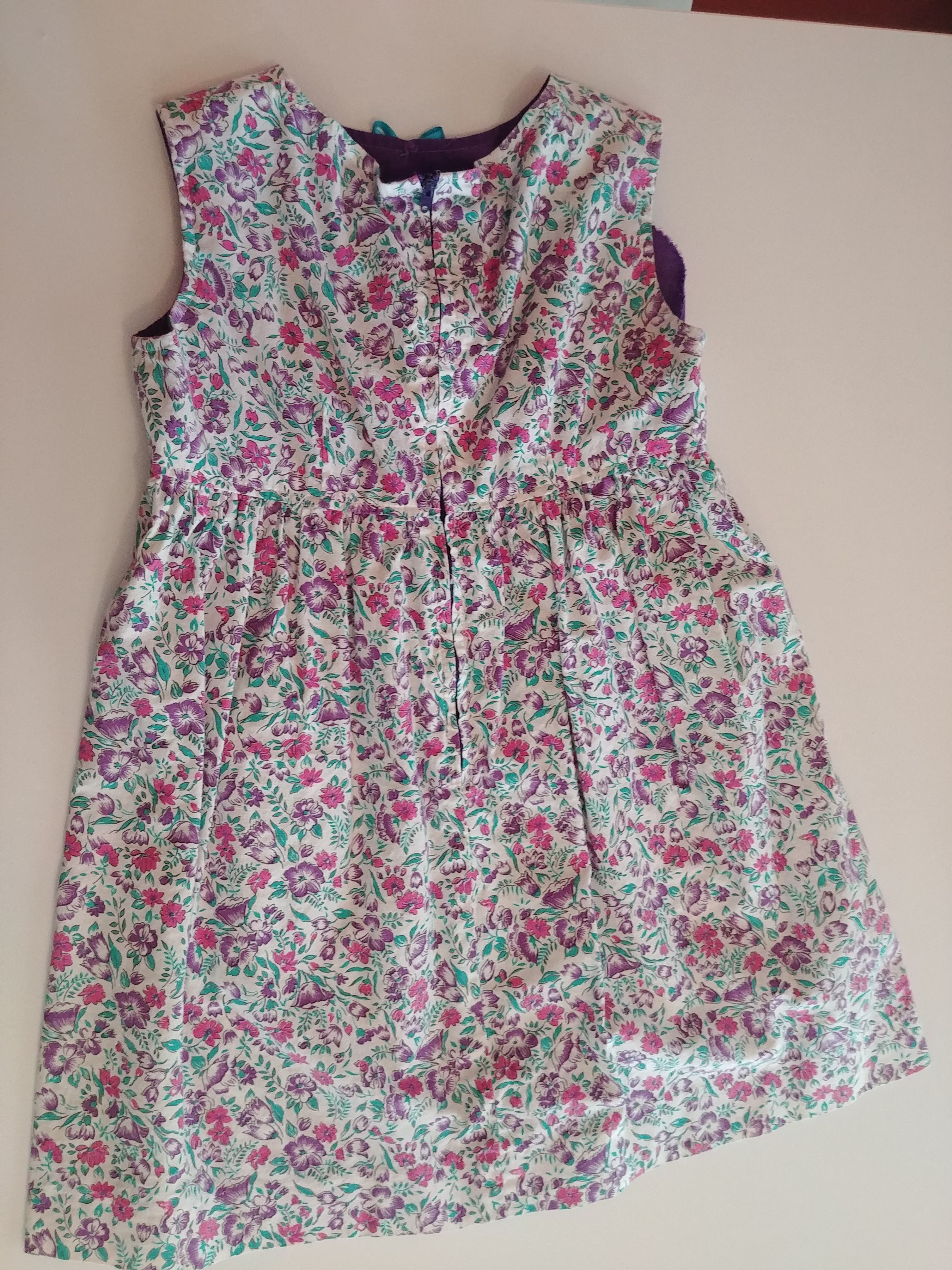 Handmade Girls Floral Dress ,Measurements in Ad - photo 4