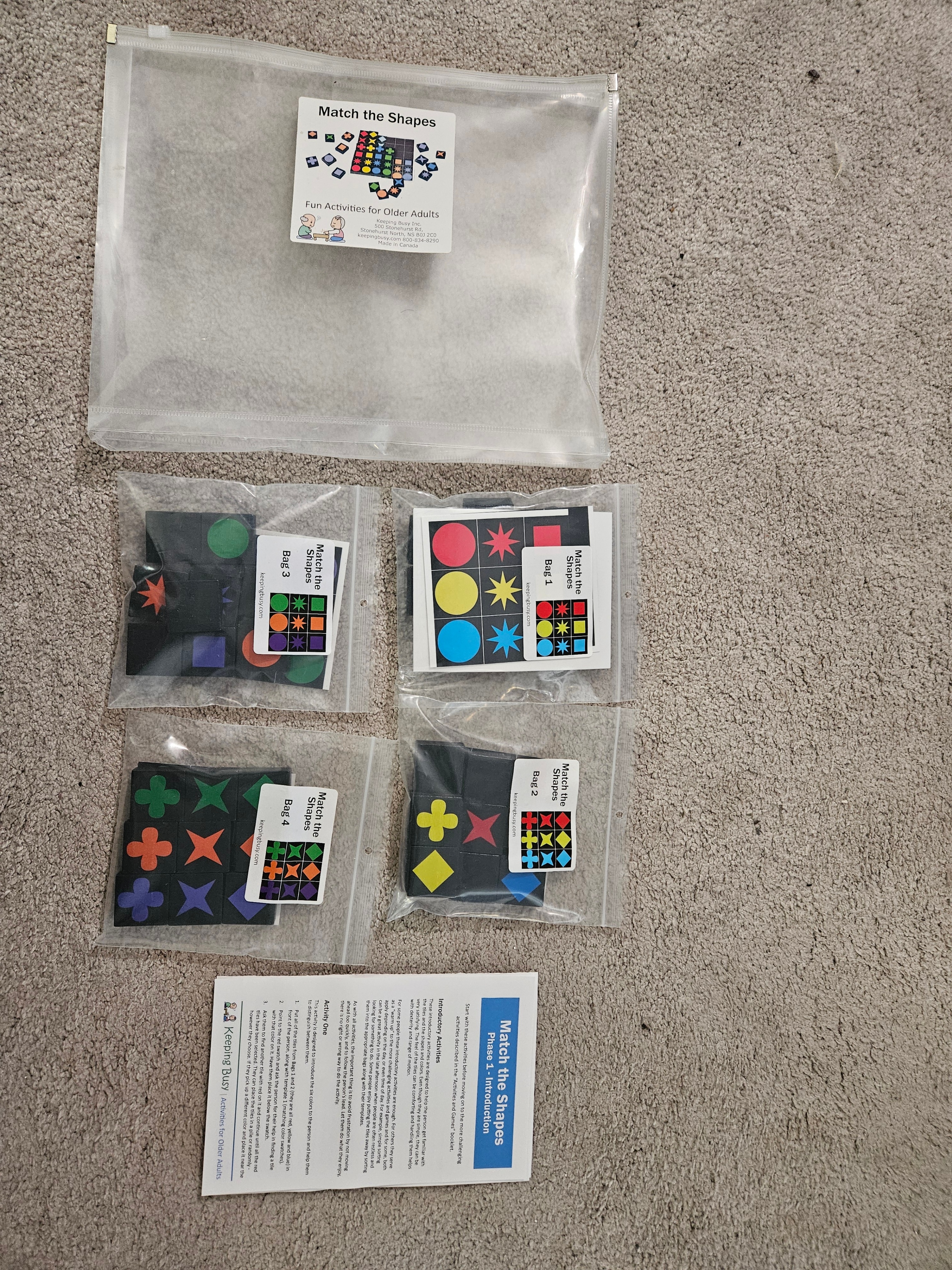 Match The Shapes Brain Game for Seniors, Alzhemier's, Dementia