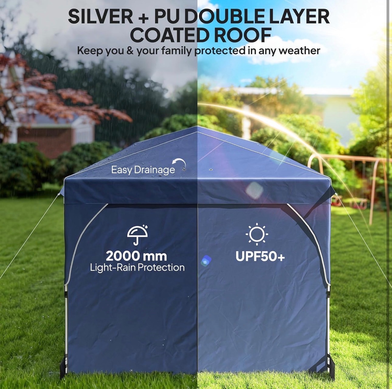 READ: 10x20ft Canopy Tent UPF 50+ Central Lock Instant Outdoor - photo 3