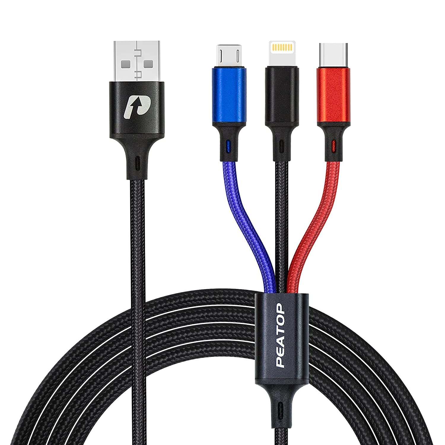 BRAND NEW APPLE AND ANDROID 3 IN 1 CHARGING CABLE (3FT)